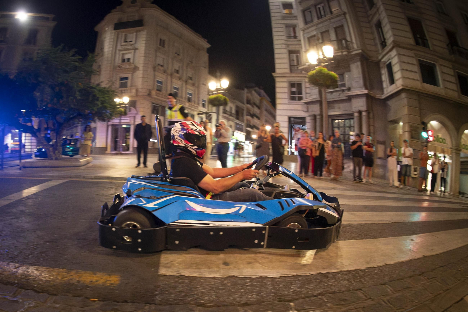 Pruebas del circuito urbano de karts de Granada el pasado mayo