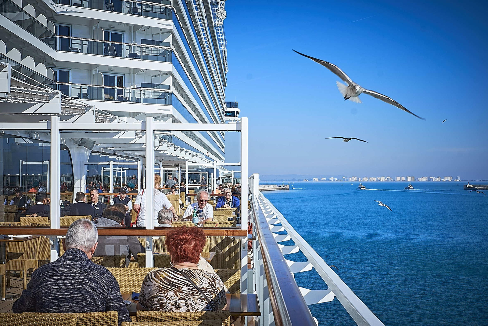Primera escala en Cádiz del crucero MSC Seaside