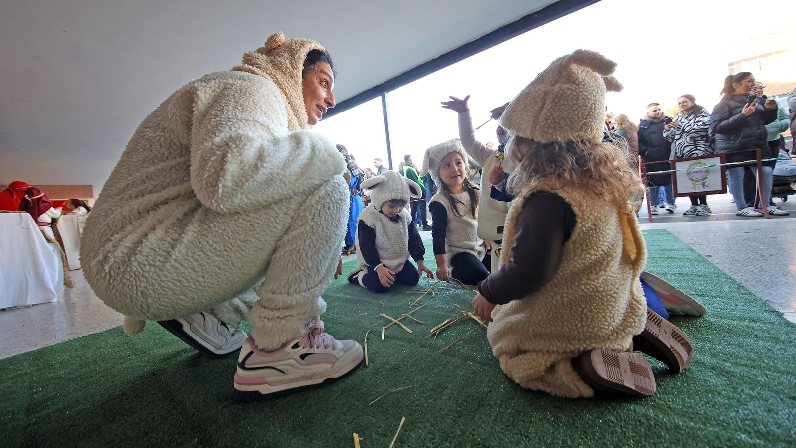 Belén viviente en el Colegio San José Fundación Xafer de Jerez