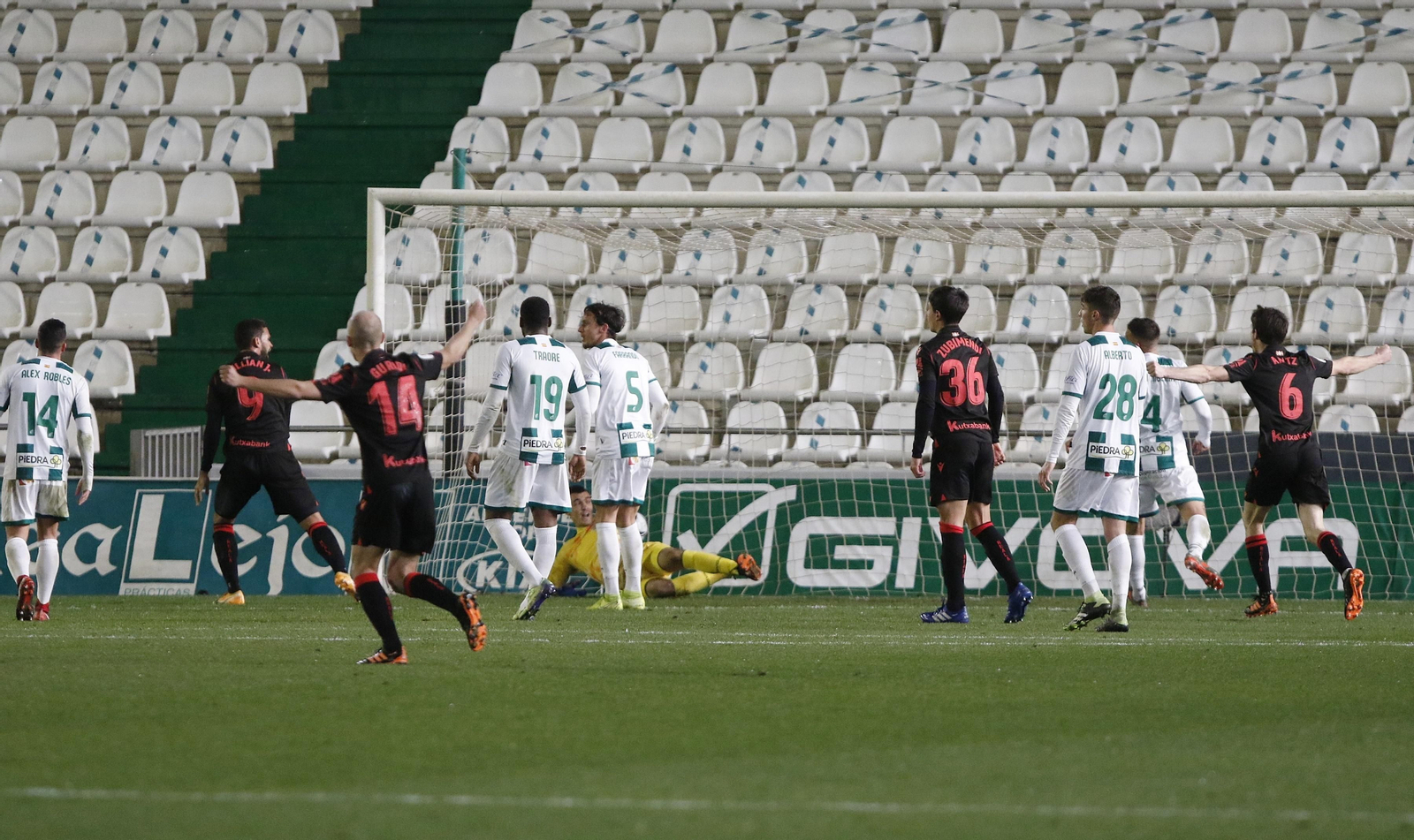 Las fotografías de la derrota del Córdoba CF ante la Real Sociedad en Copa del Rey
