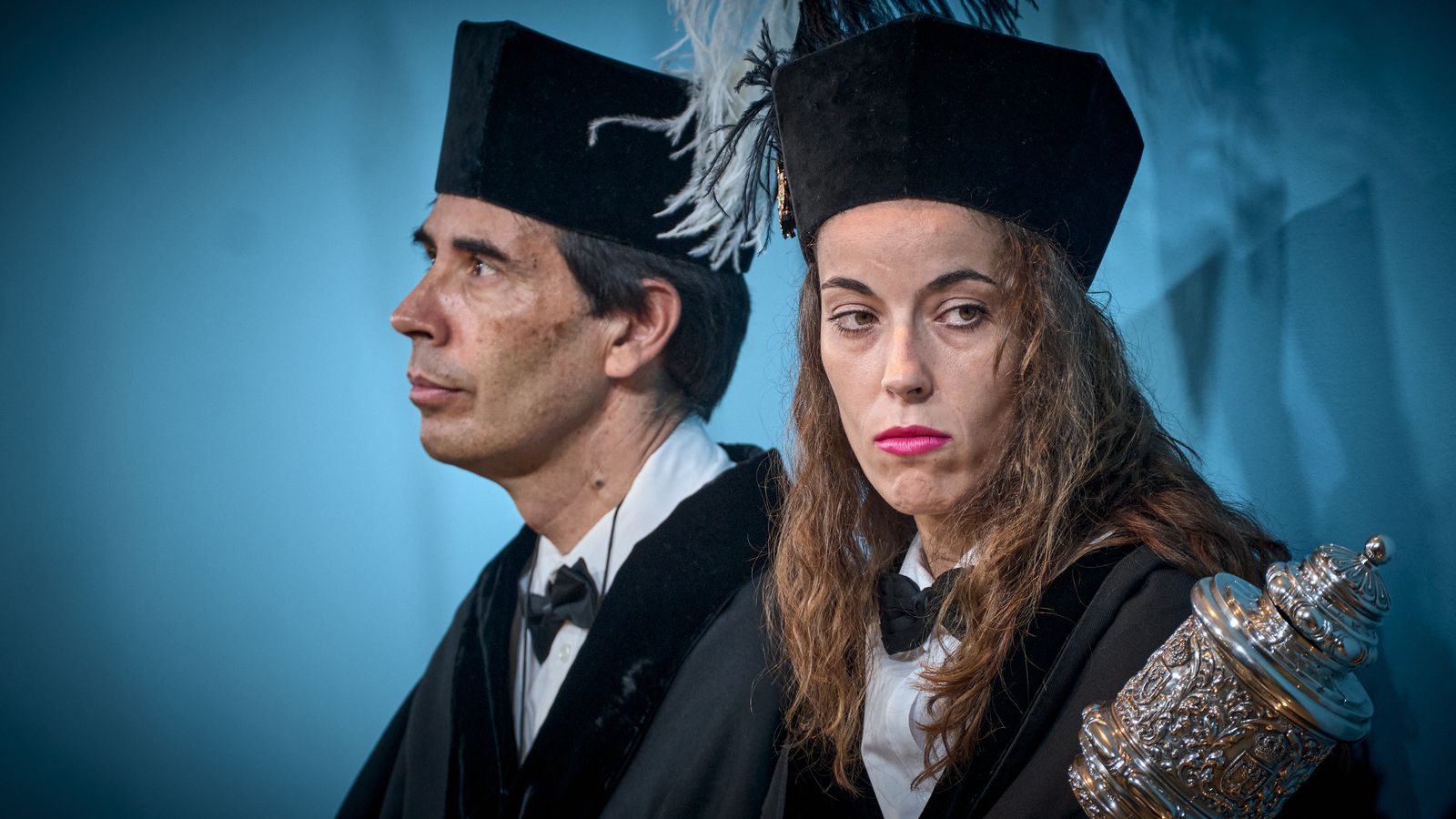 Ceremonia de apertura del curso de la UCA en el aula magna de la Facultad de Filosofía y Letras.