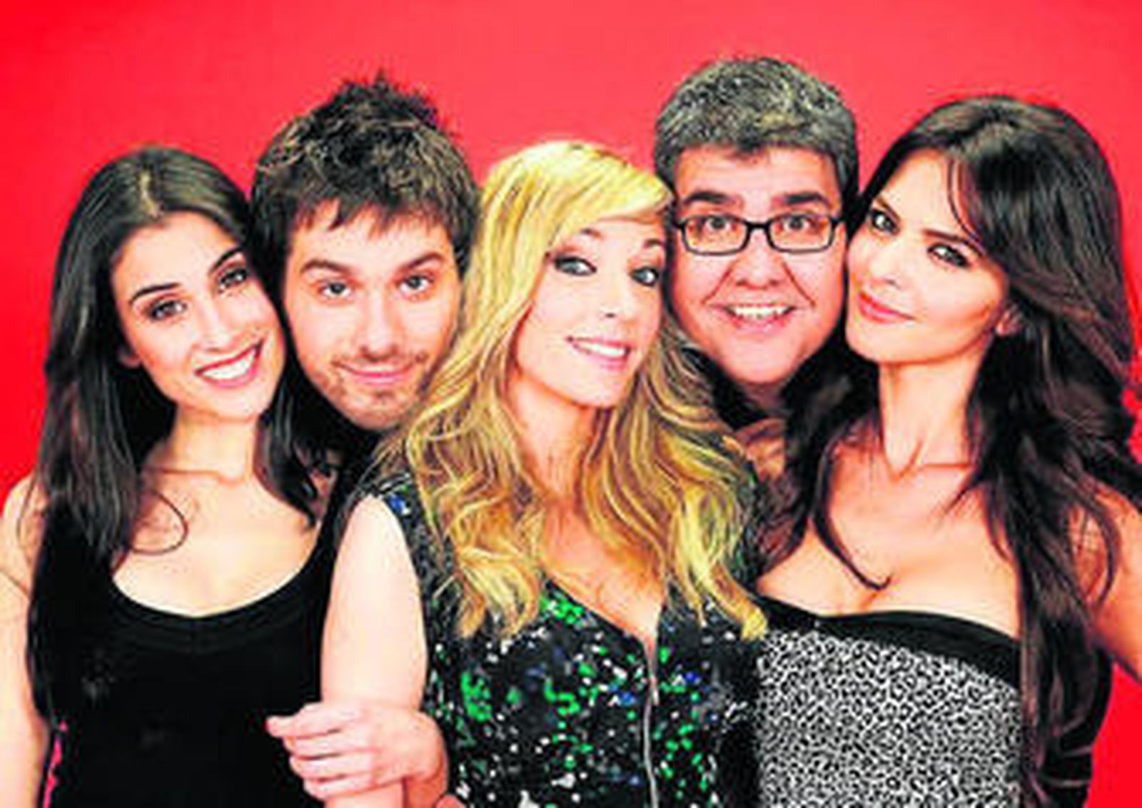 Flo, junto a sus compañeros de 'Tonterías las justas'.