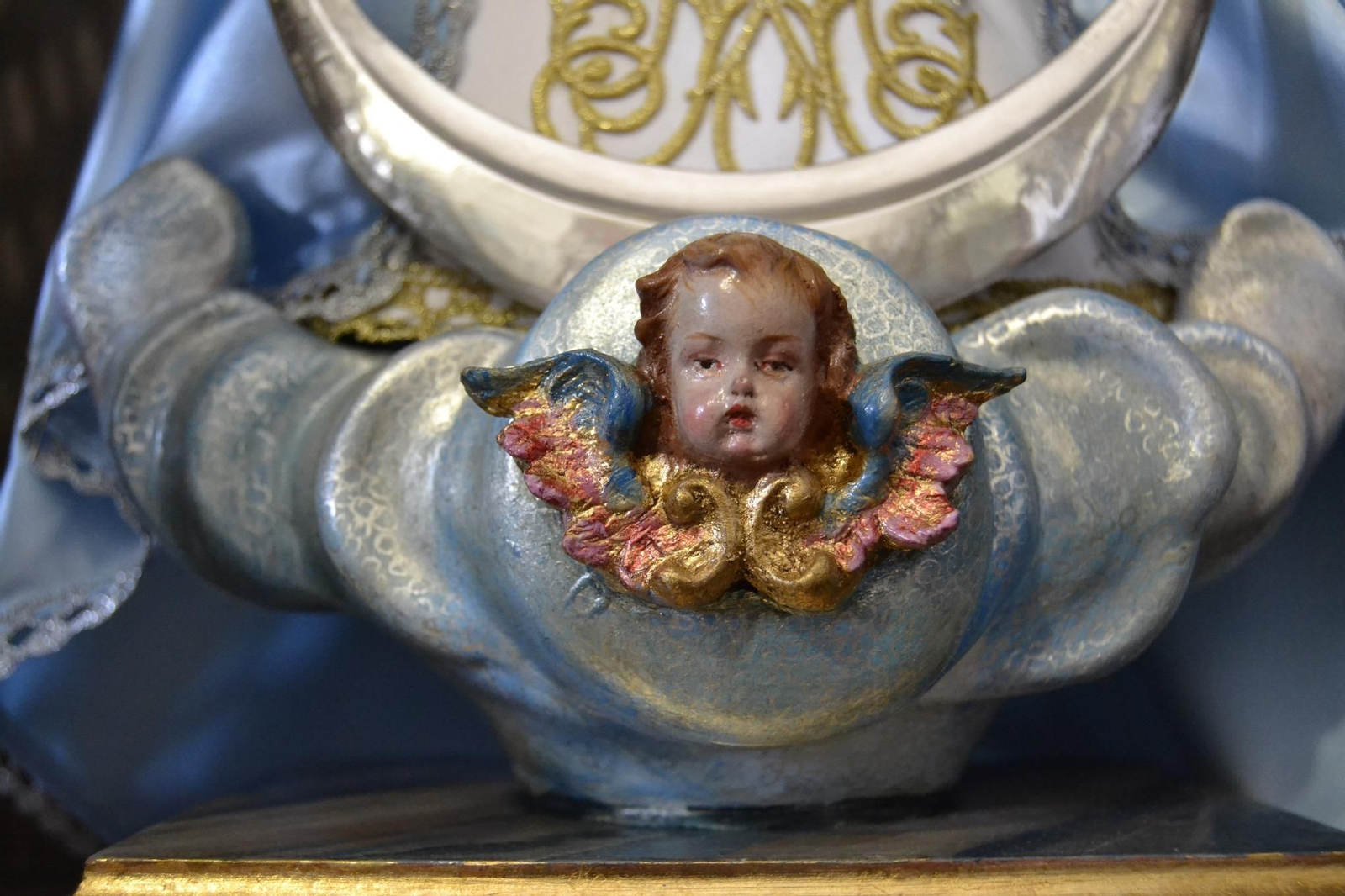 Restauración de la Virgen de la Inmaculada encontrada en Villa del Río