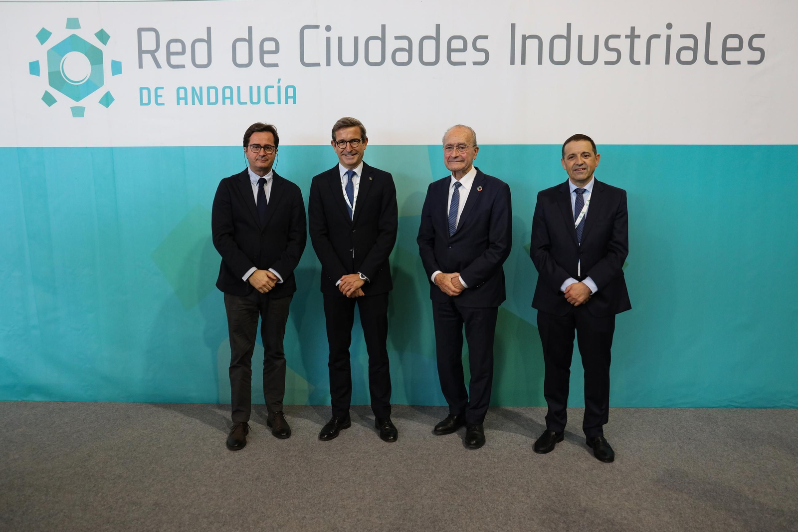 Francisco Góngora acude al acto de la Red de Ciudades Industriales, en Málaga.
