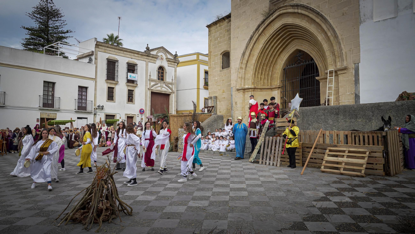 El Belén Viviente de la plaza de San Lucas de Jerez en imágenes