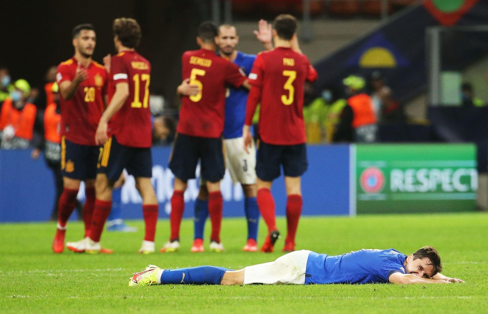 El Italia-España de la Liga de Naciones, en imágenes