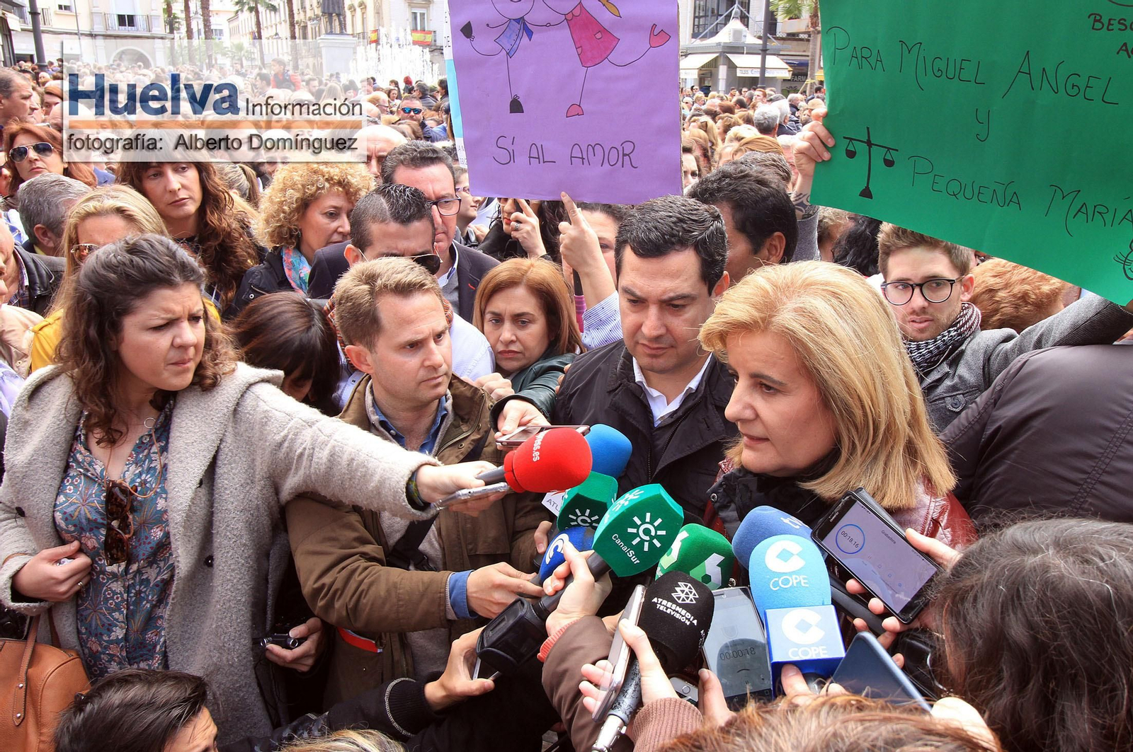 Imágenes de la manifestación contra la derogación de la prisión permanente revisable celebrada en Huelva