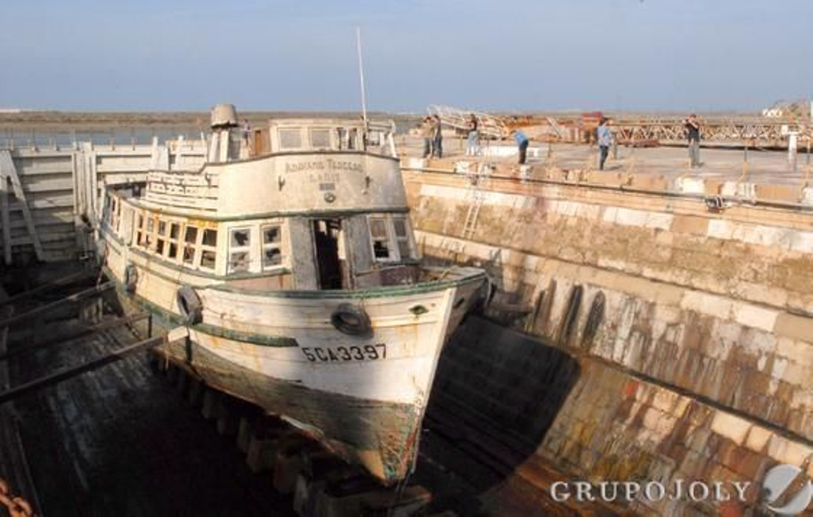 El Vaporcito se encuentra ya en el dique seco de los astilleros de San Fernando a la espera de una decisión sobre su futuro.

Foto: Elias Pimentel
