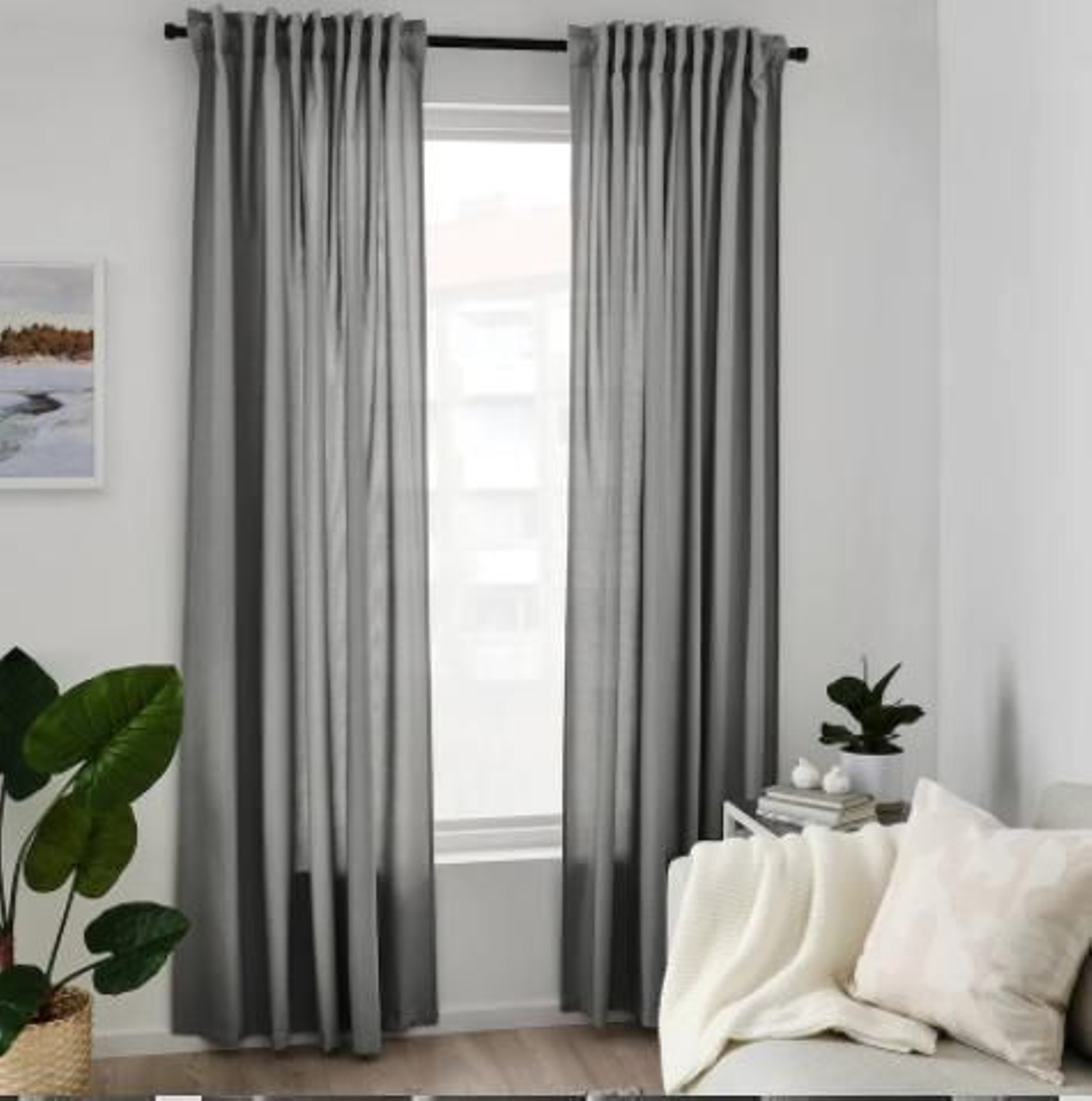 Cortinas Gunnlaug, de Ikea.