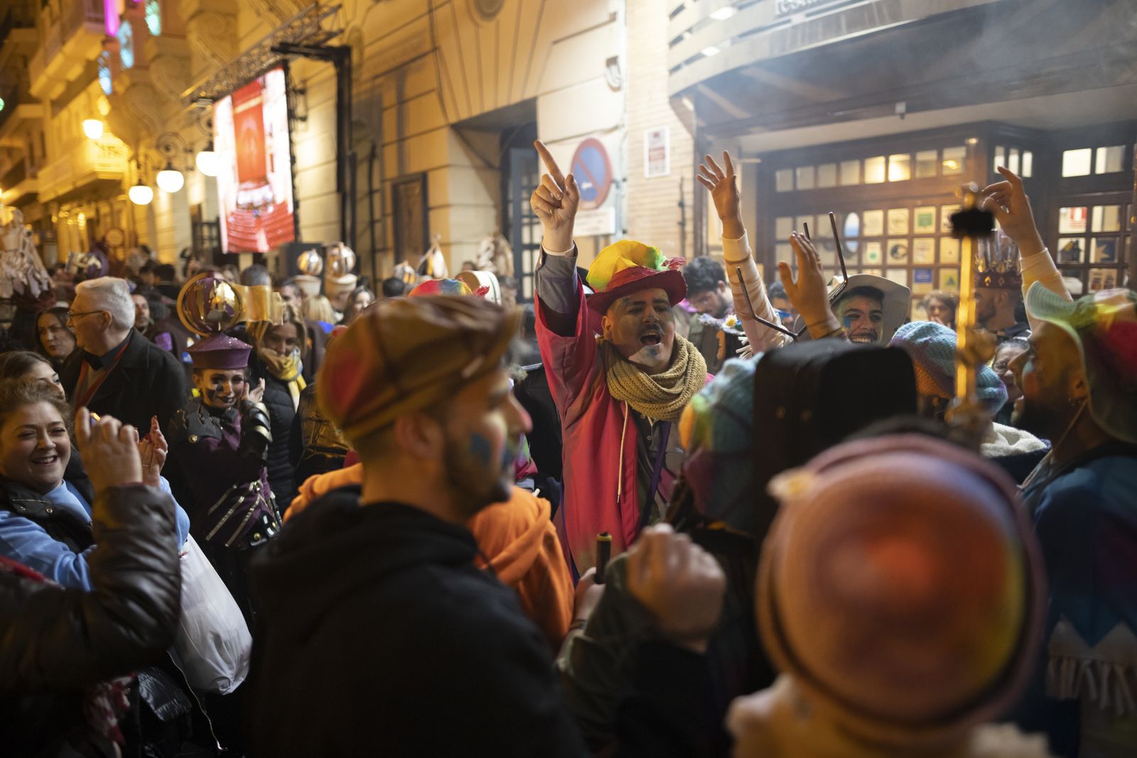 Ambiente en la final  del Carnaval Colombino