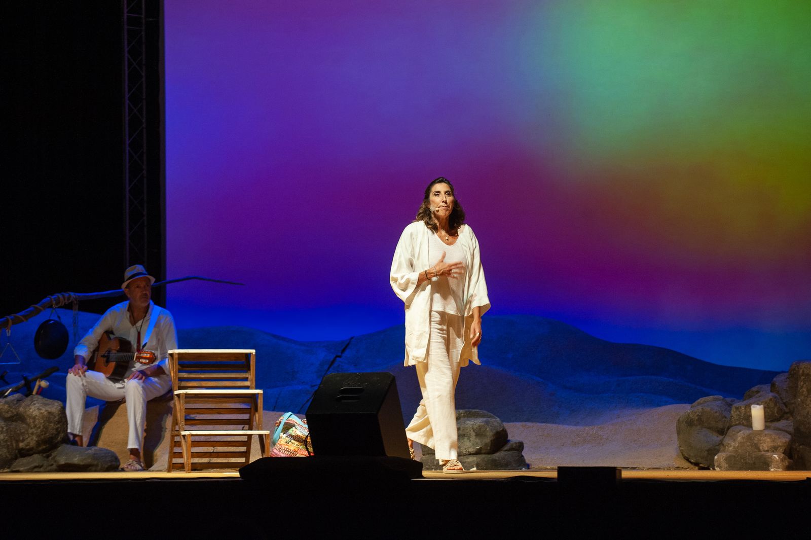 Imágenes de la actuación de la humorista Paz Padilla, en el ciclo TÍO PEPE Comedy