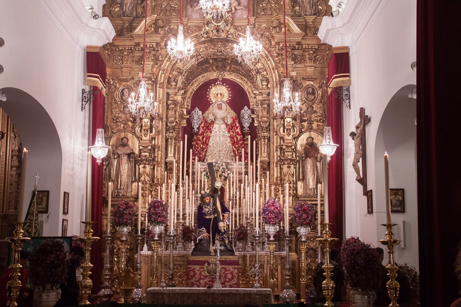El Cristo de las Tres Caídas de Triana no fue a Santa Ana durante sus cultos