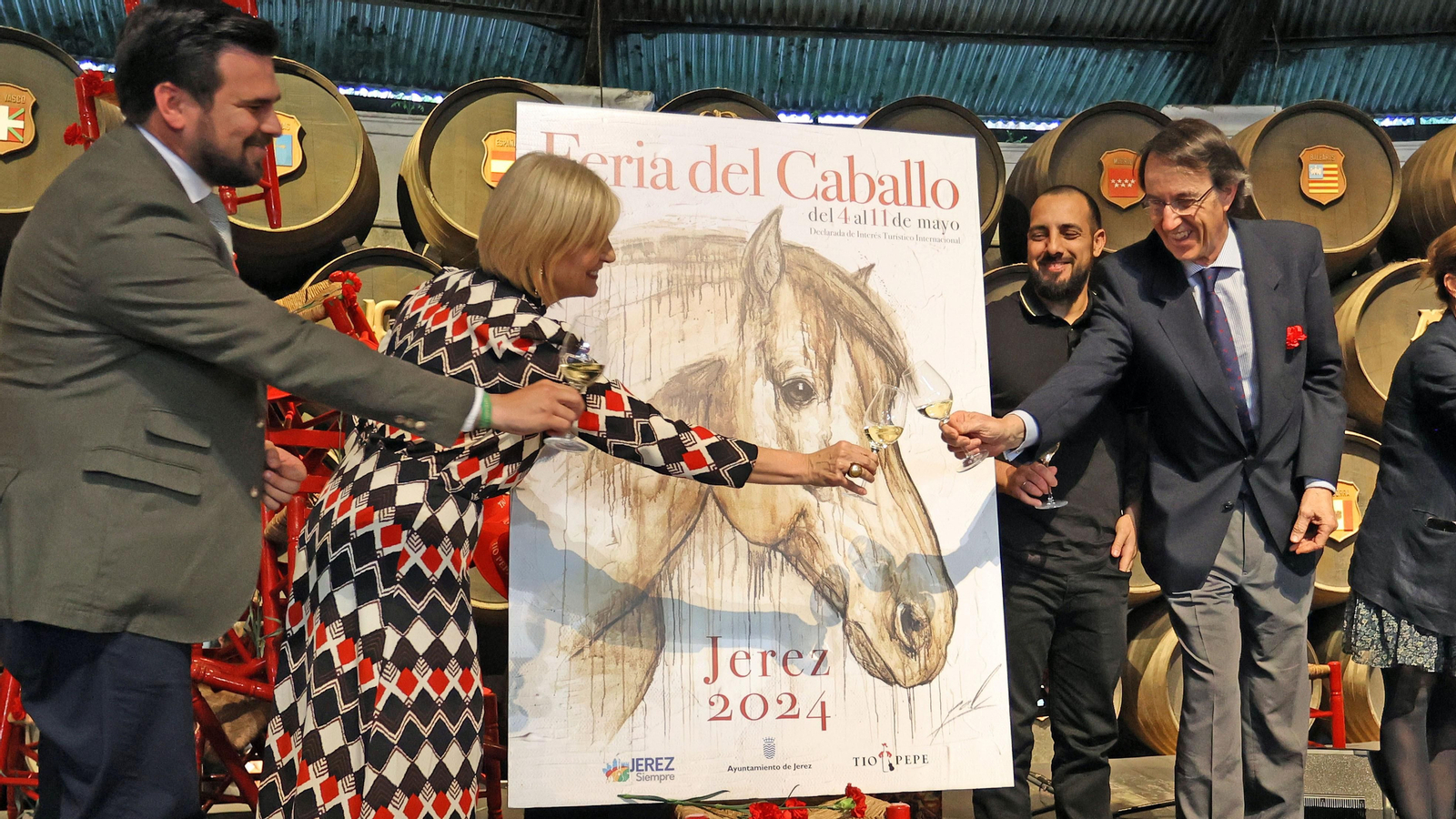 Presentación del cartel de la Feria del Caballo de Jerez 2024 en Bodegas González Byass