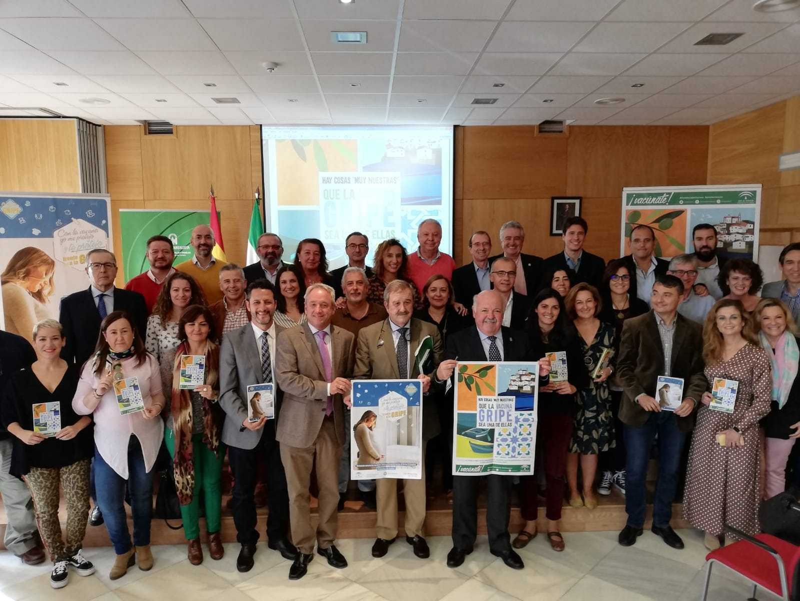 Presentación, este viernes, de la campaña de vacunación de la gripe.