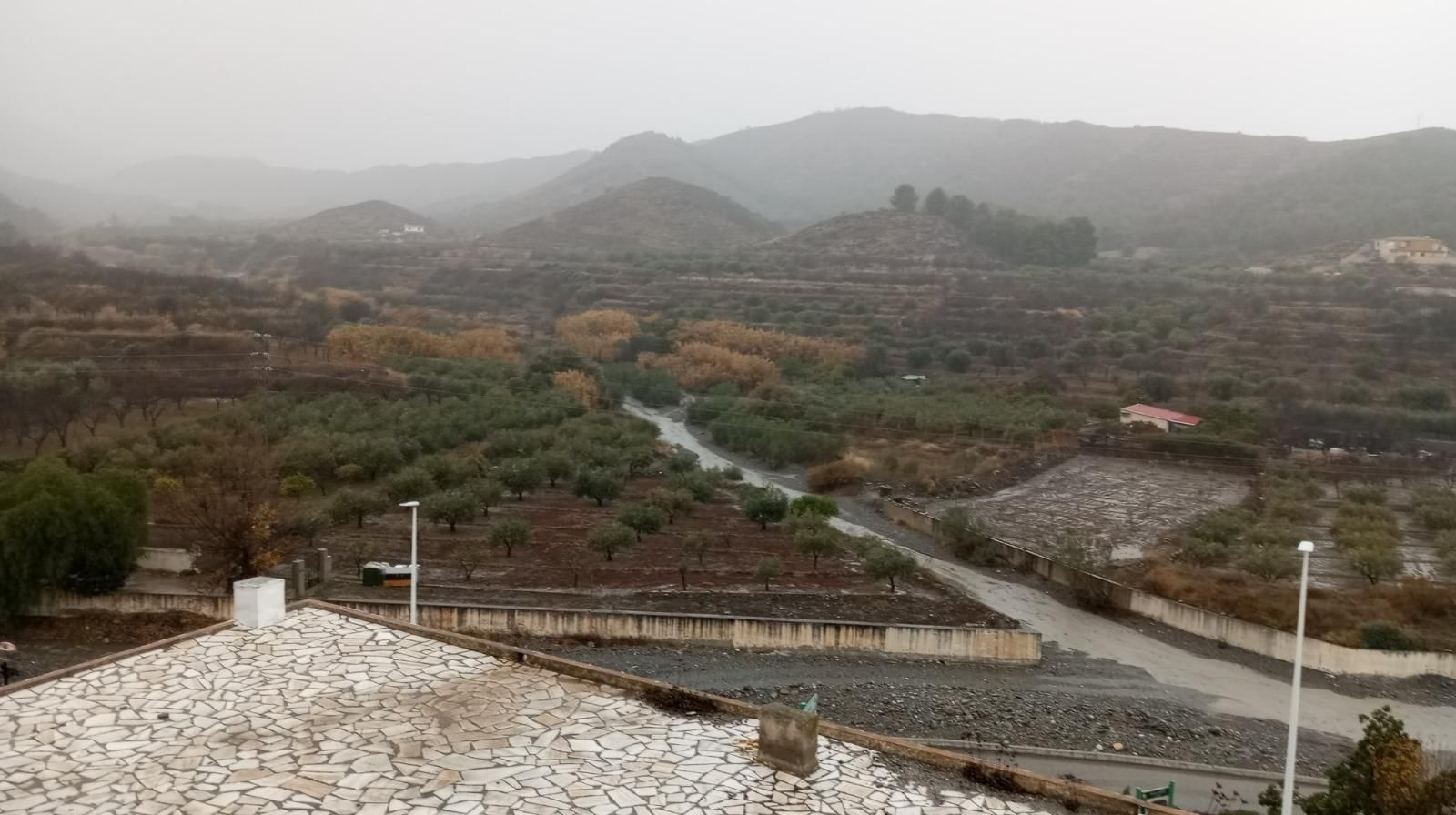No solo lluvia, también granizo: así ha pasado la borrasca Emilia por el Almanzora y Los Vélez