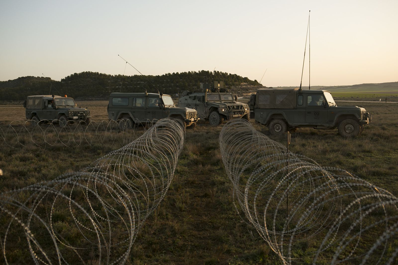 De maniobras con la Legión