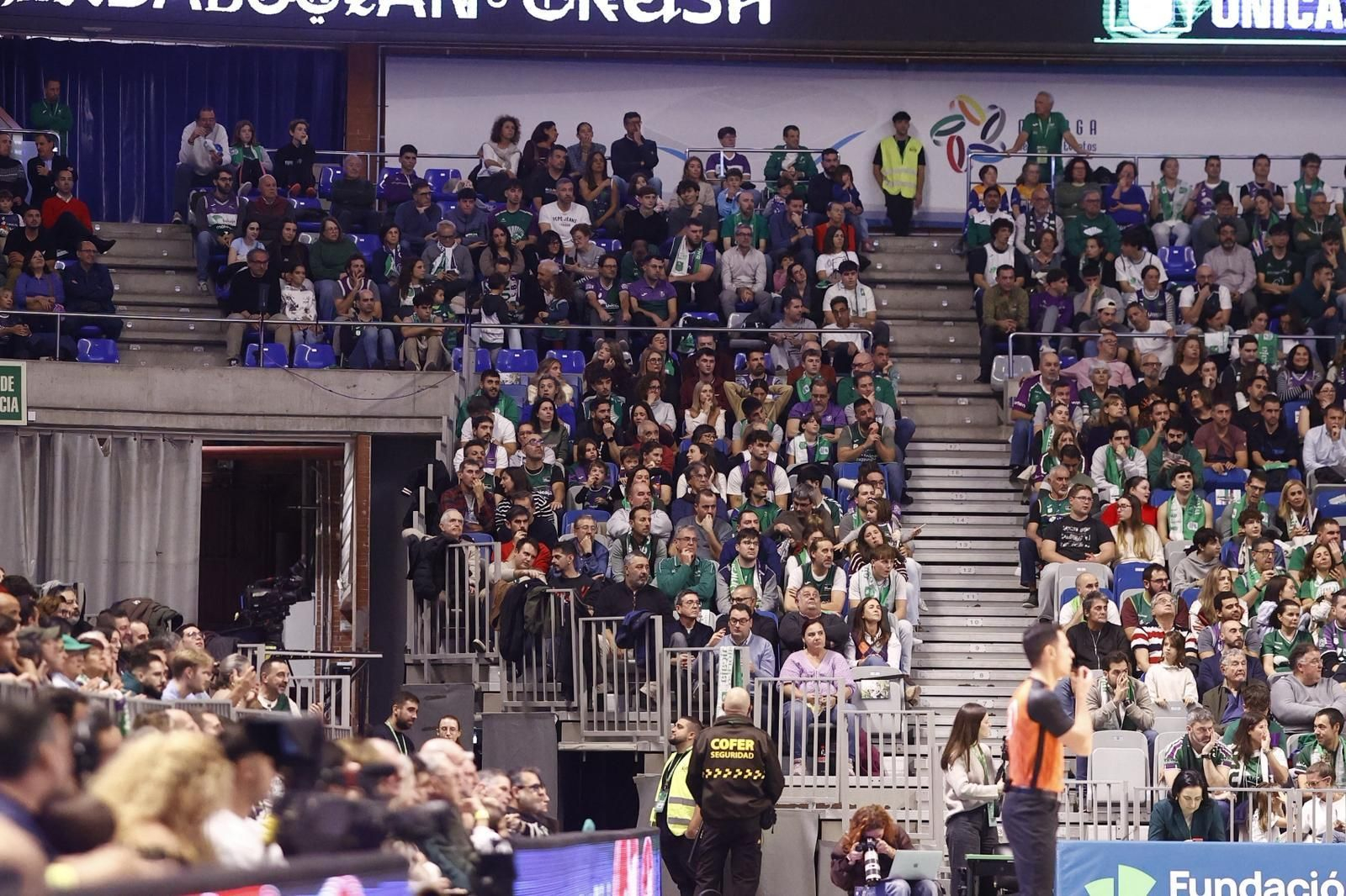 Búscate en las gradas del Carpena en el Unicaja-San Pablo Burgos