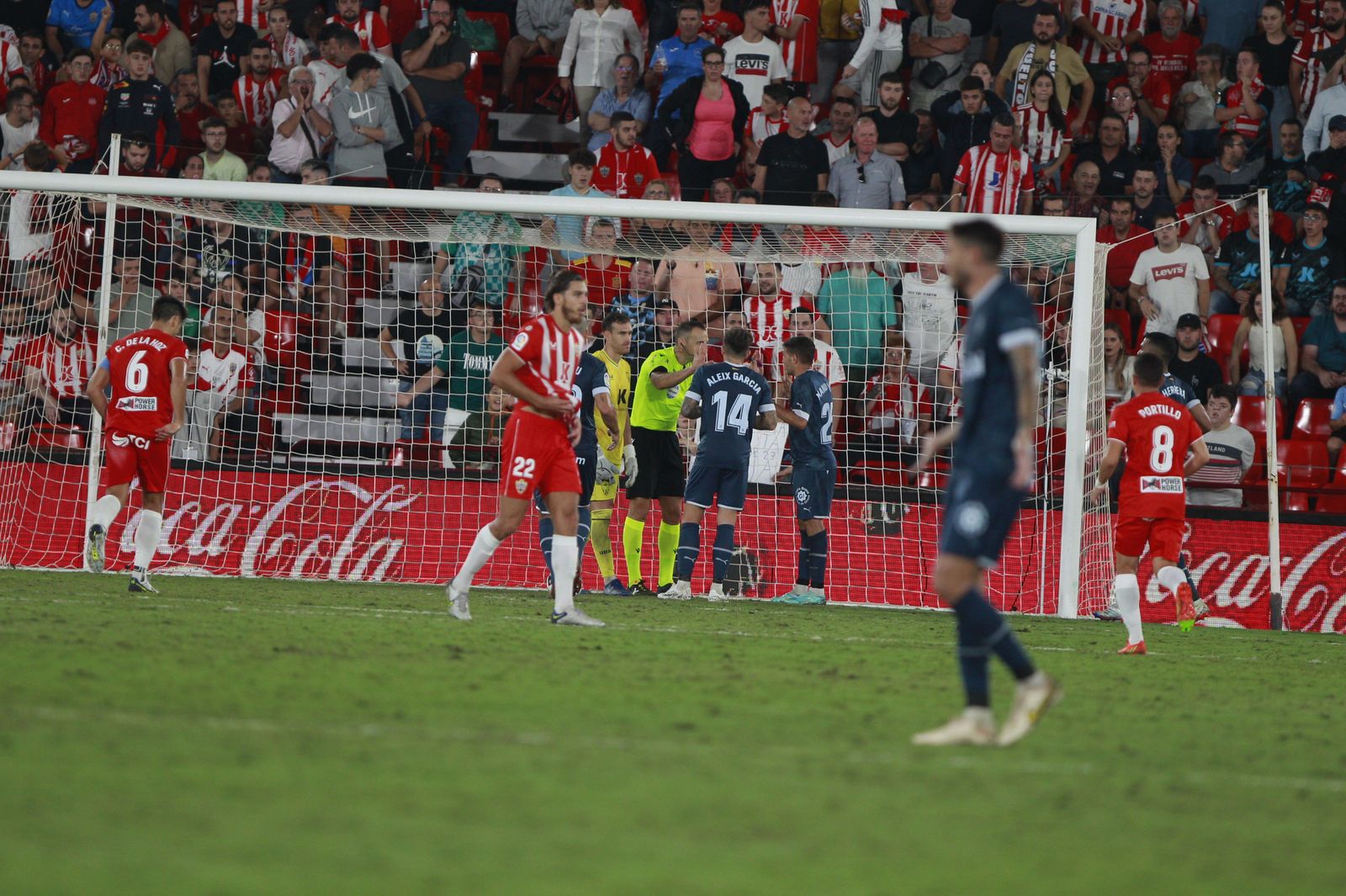Imágenes del partido de fútbol U.D. Almería-Girona F.C.