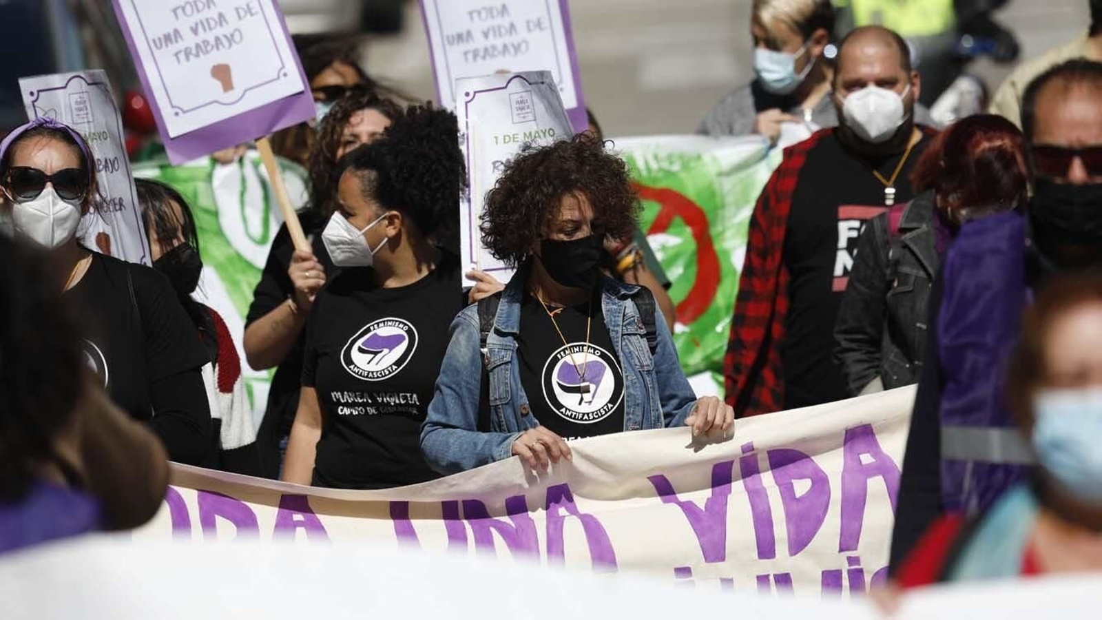 Las foto de la Manifestación del 1 de mayo celebrada por la CGT en Algeciras