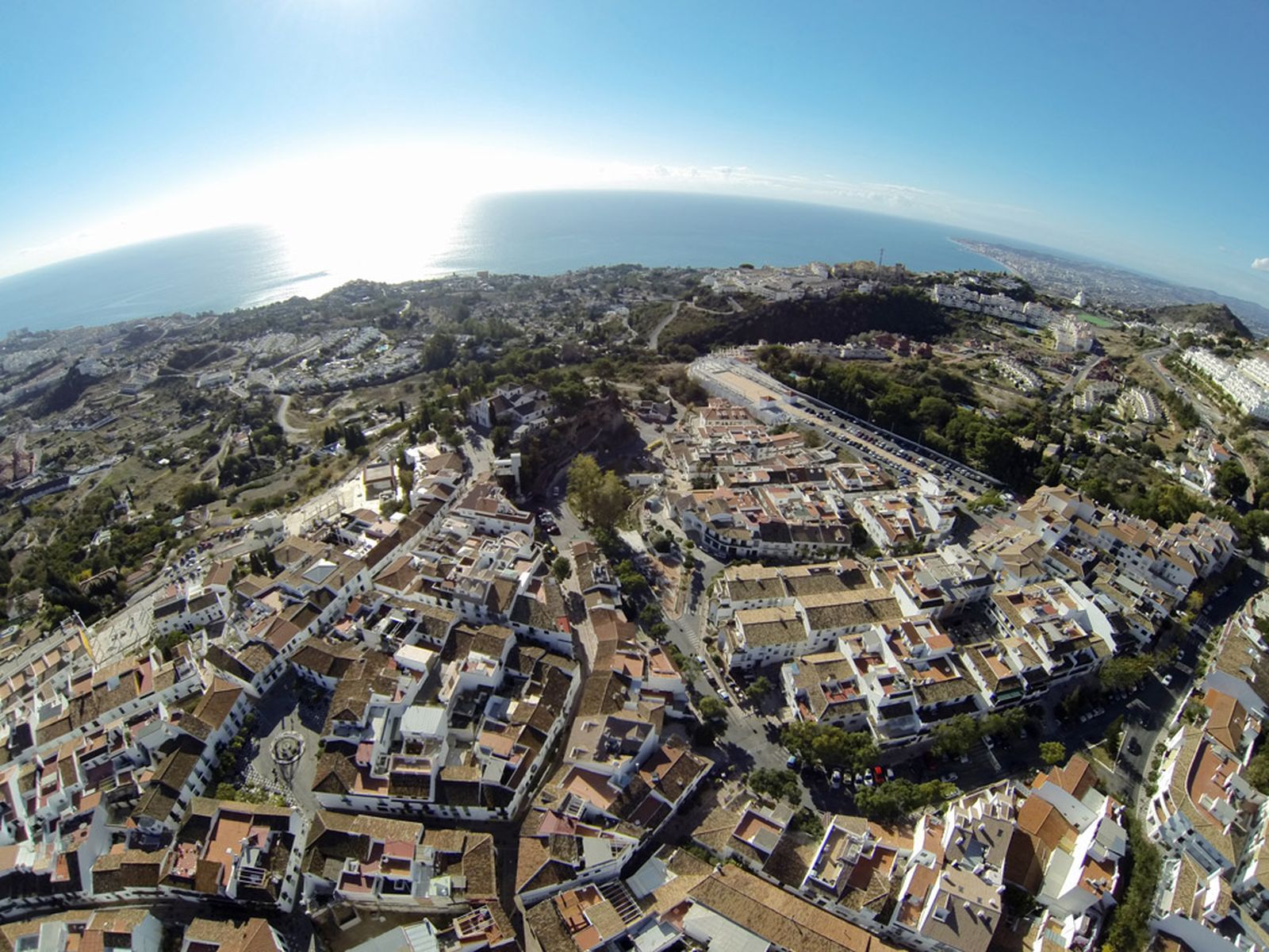 Vista aérea de Benalmadena.