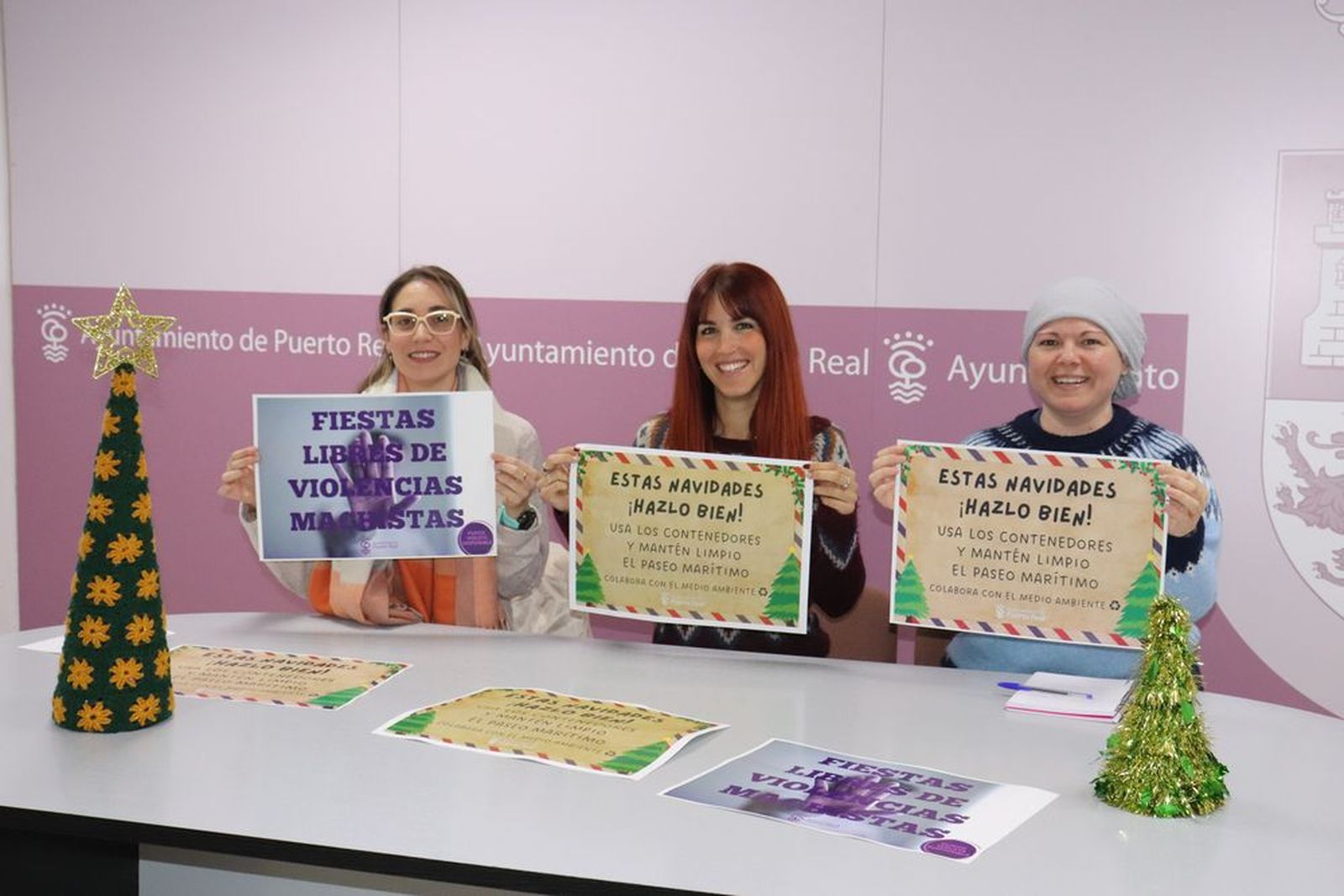 Lorena Díaz, Nazaret Ramírez y Virginia Mena
