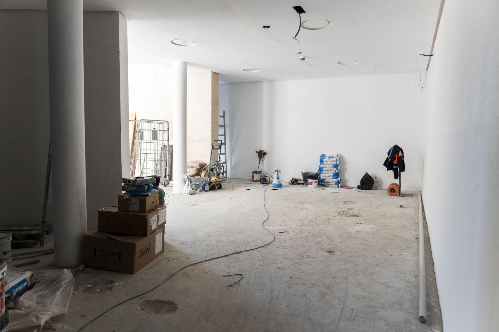 Fotogalería de las obras del Preventorio: el jardín vertical, protagonista de la rehabilitación