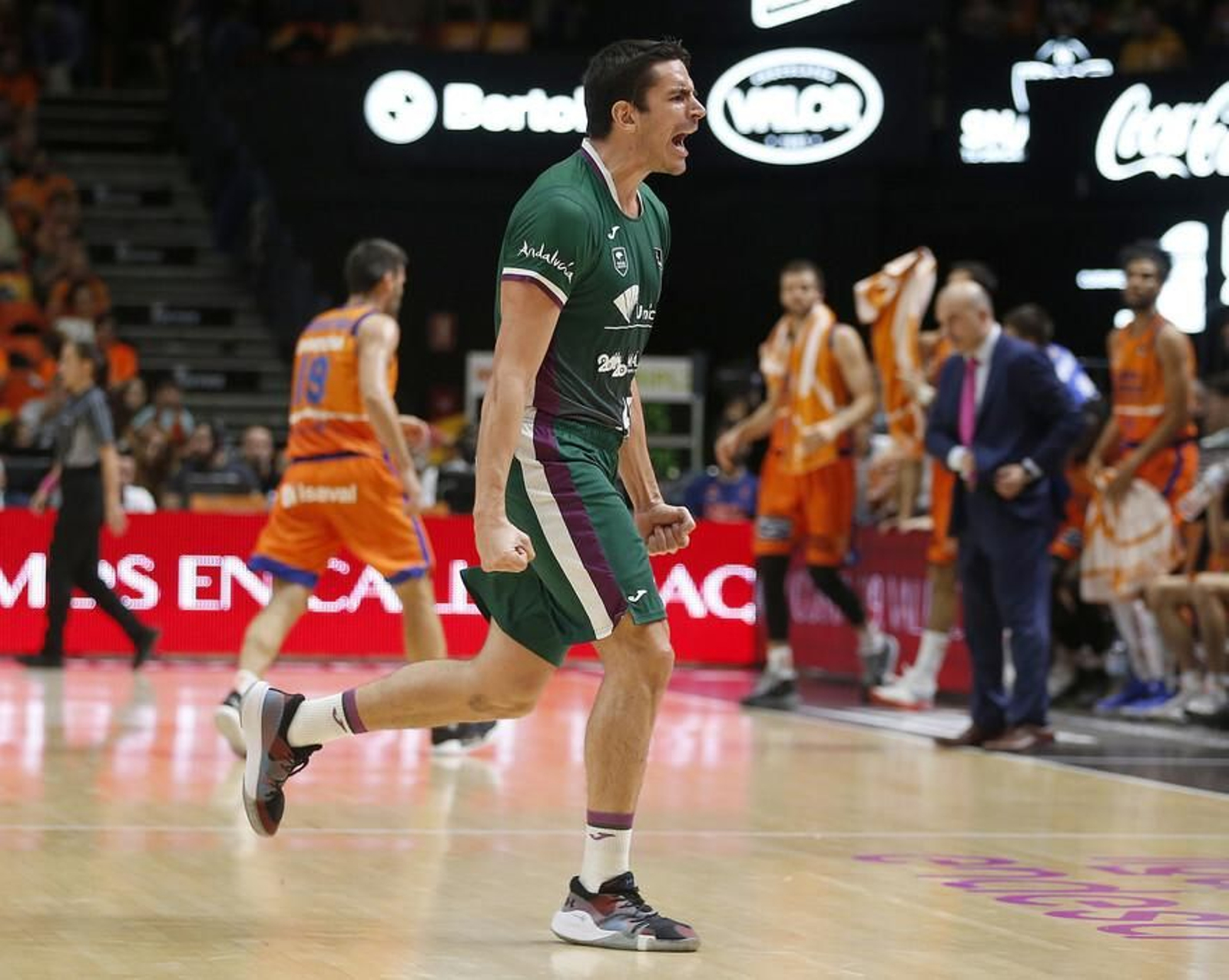 Carlos Suárez, en el último Valencia-Unicaja.