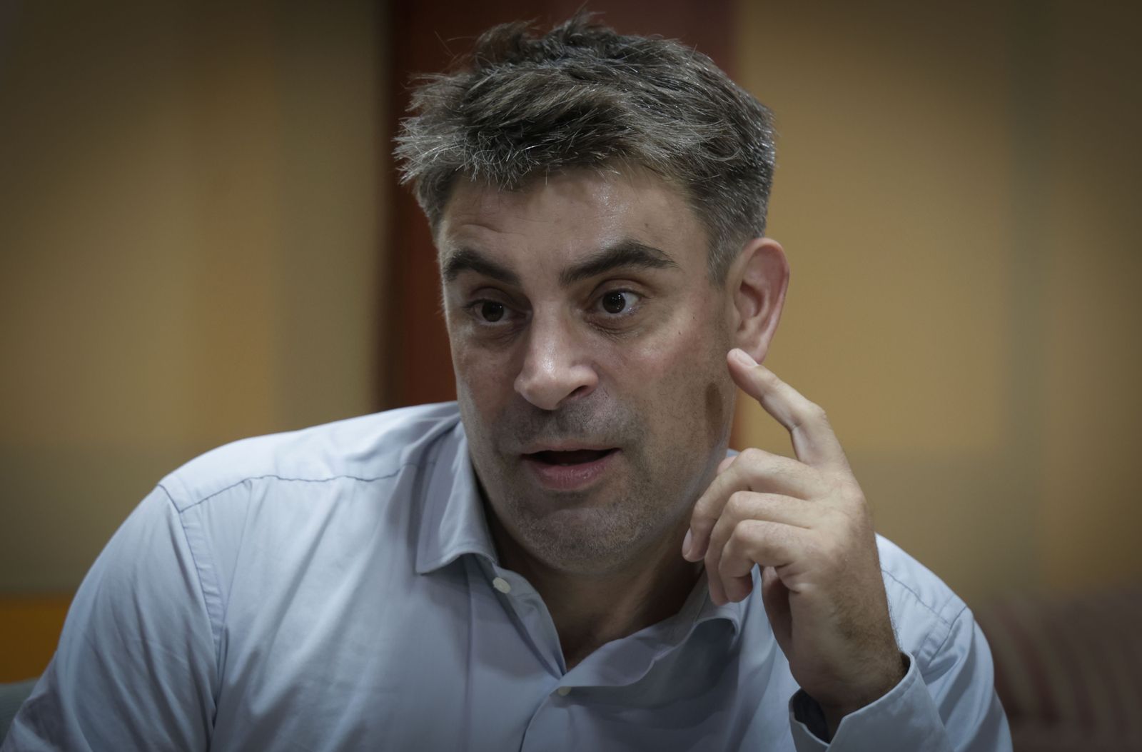 Frederic Vieuxmaire (París, 1974), durante la entrevista, el pasado miércoles, en Sevilla.