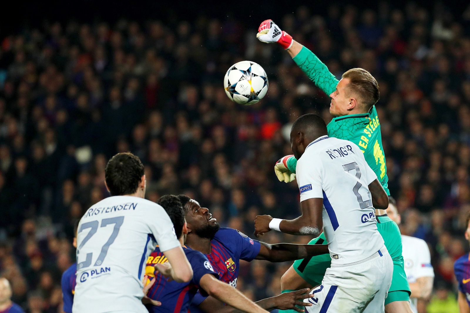 Las imágenes del Barcelona-Chelsea