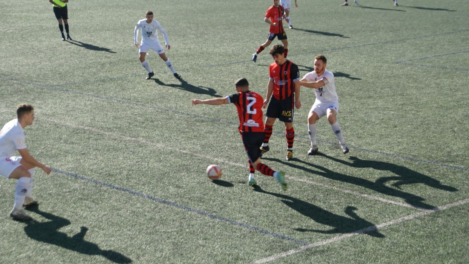 Un lance del encuentro entre Antoniano y Cartaya.