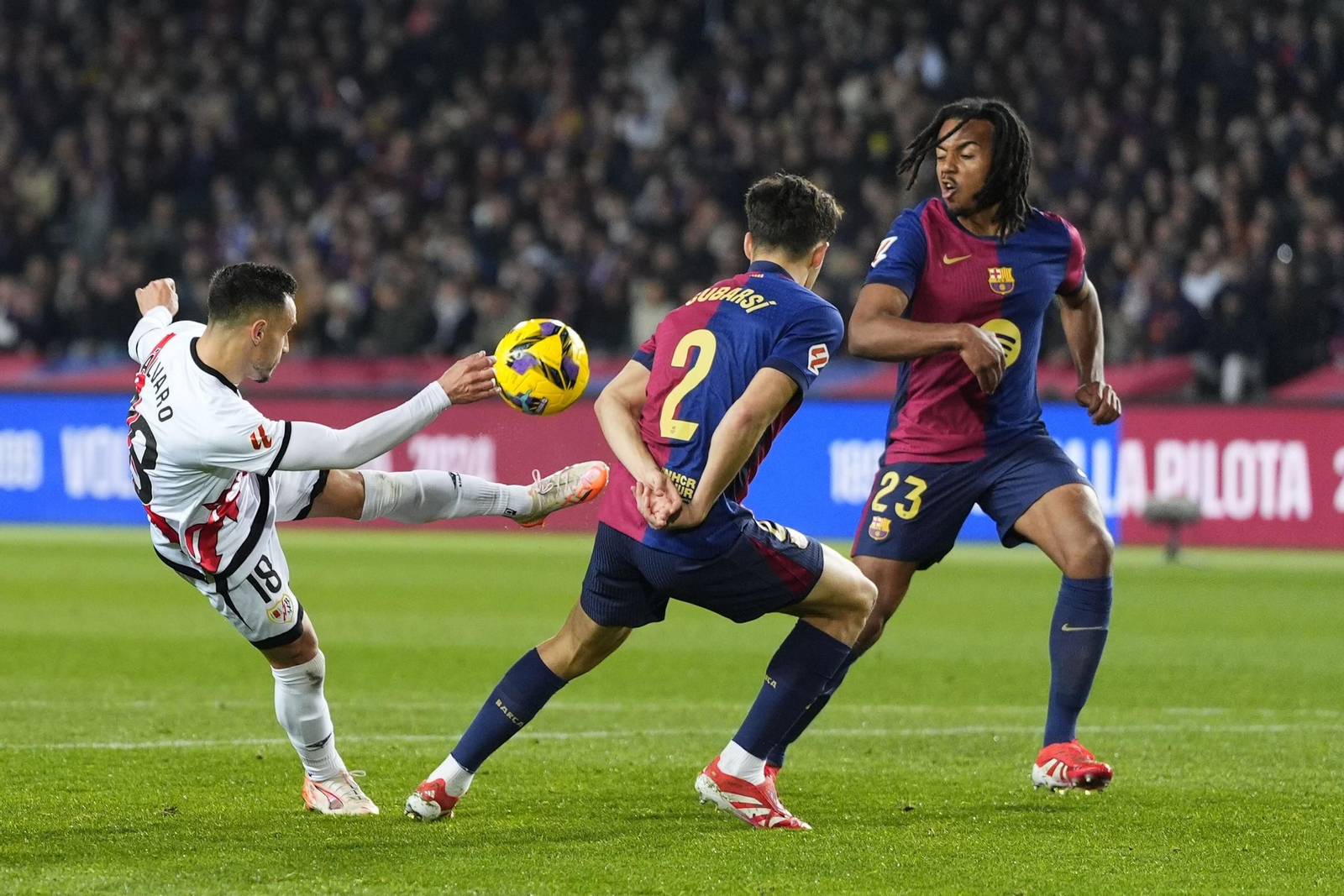Las fotos del polémico Barcelona - Rayo Vallecano