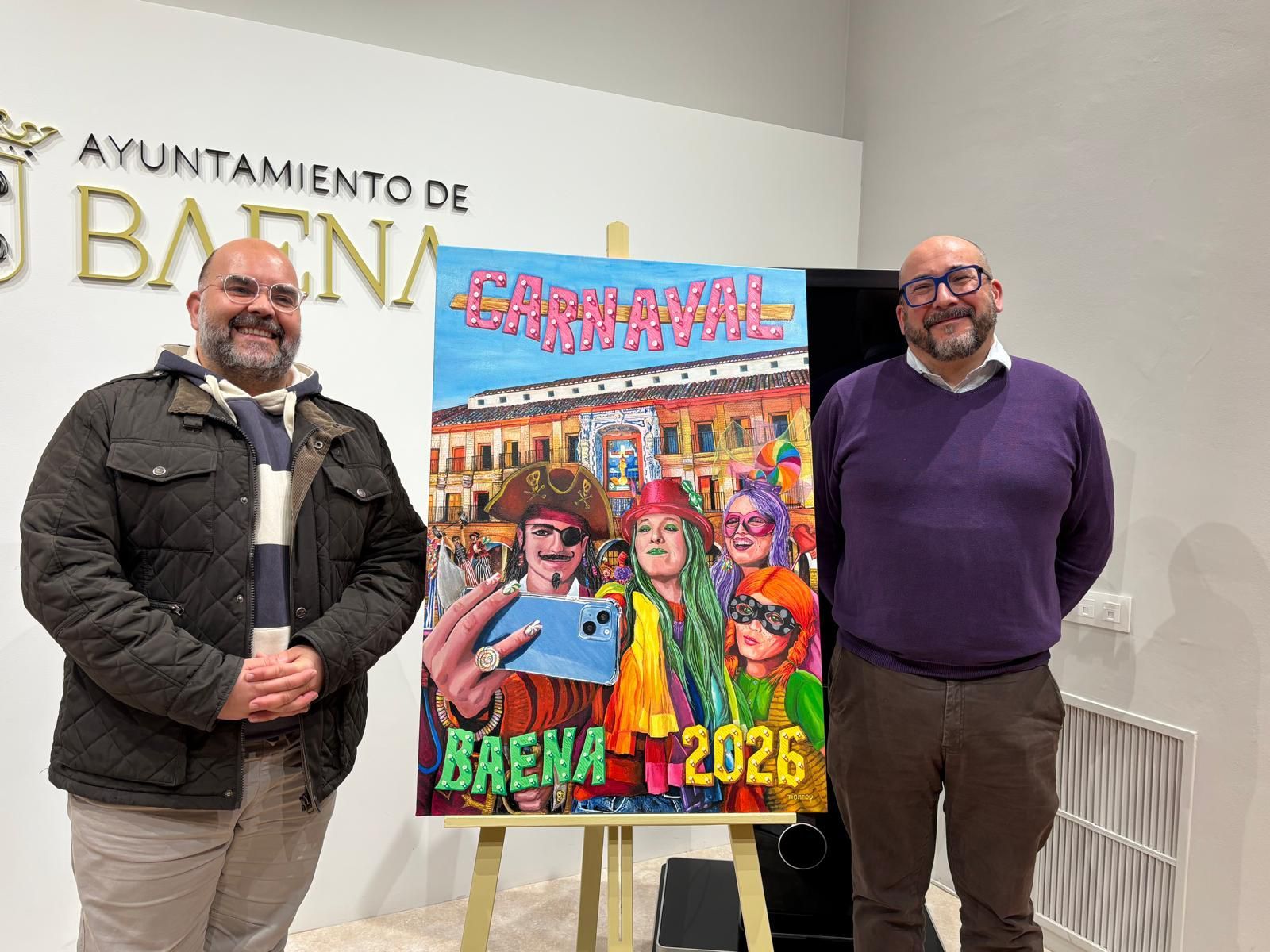 Presentación del cartel anunciador del Carnaval de Baena 2026.