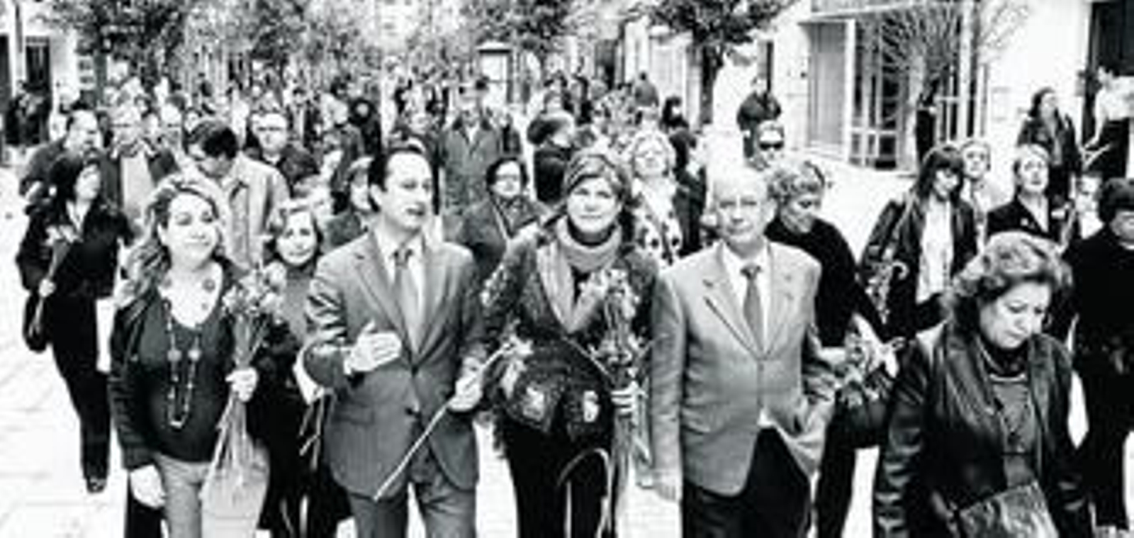Los ediles Encarnación Martínez, Alfonso Rodríguez Gómez de Celis, Teresa Florido y Joaquín Díaz, en la presentación del tramo de Asunción.