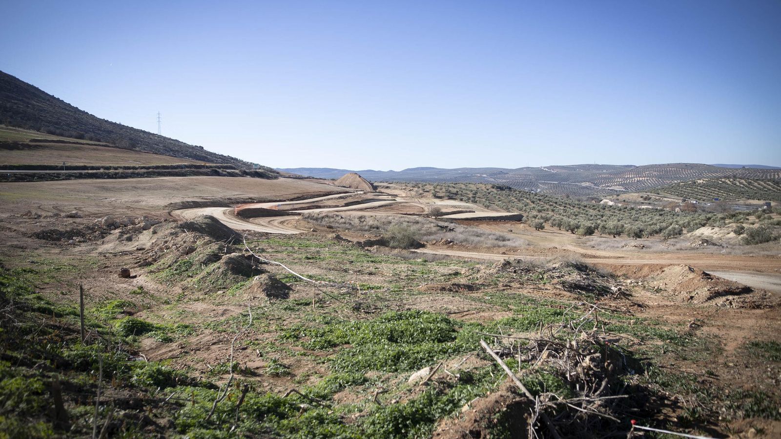 Obras de la Variante de Loja del tren a Granada