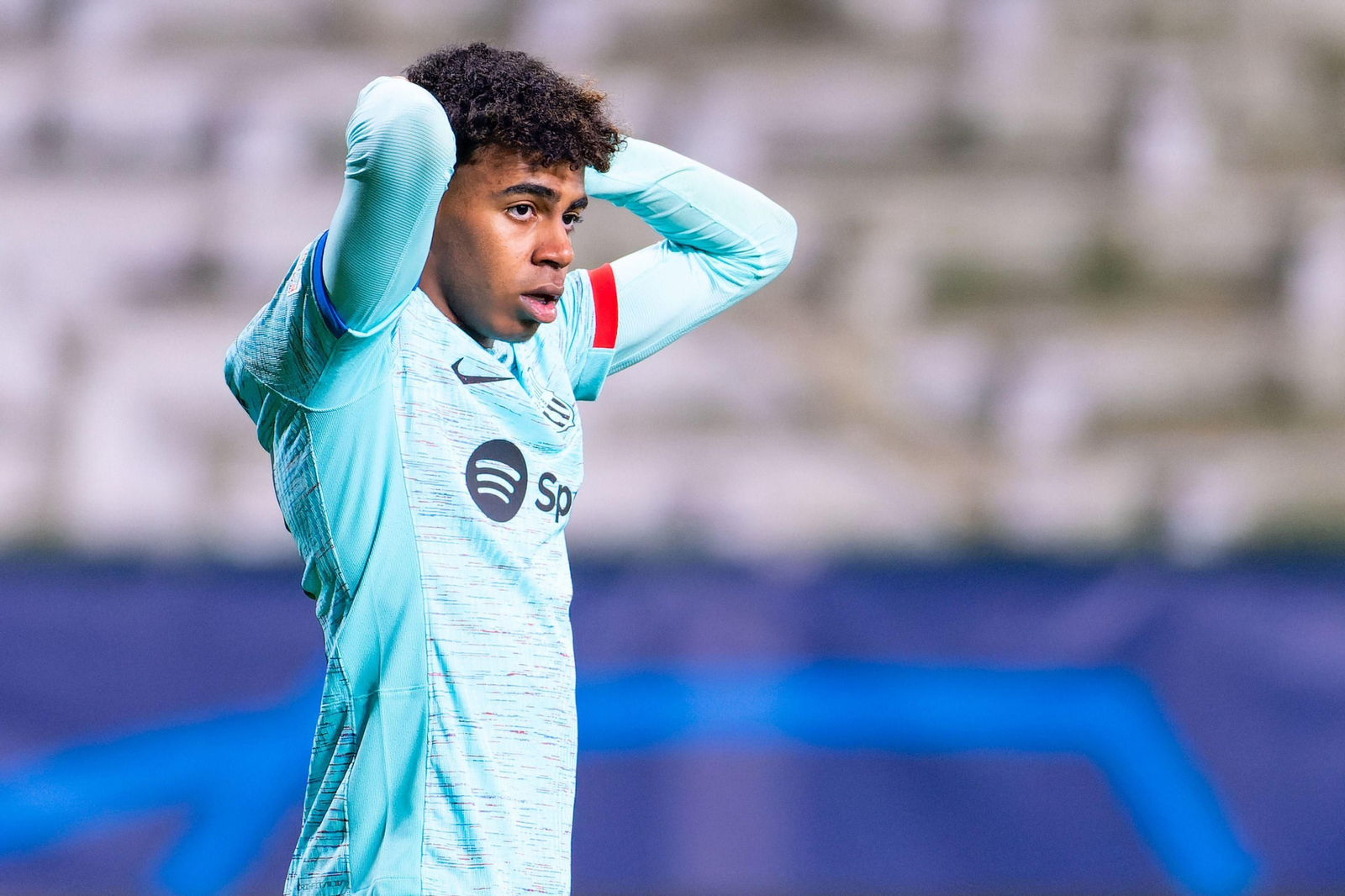Lamine Yamal, en un partido del Barça. Lamine Yamal, en un partido del Barça.