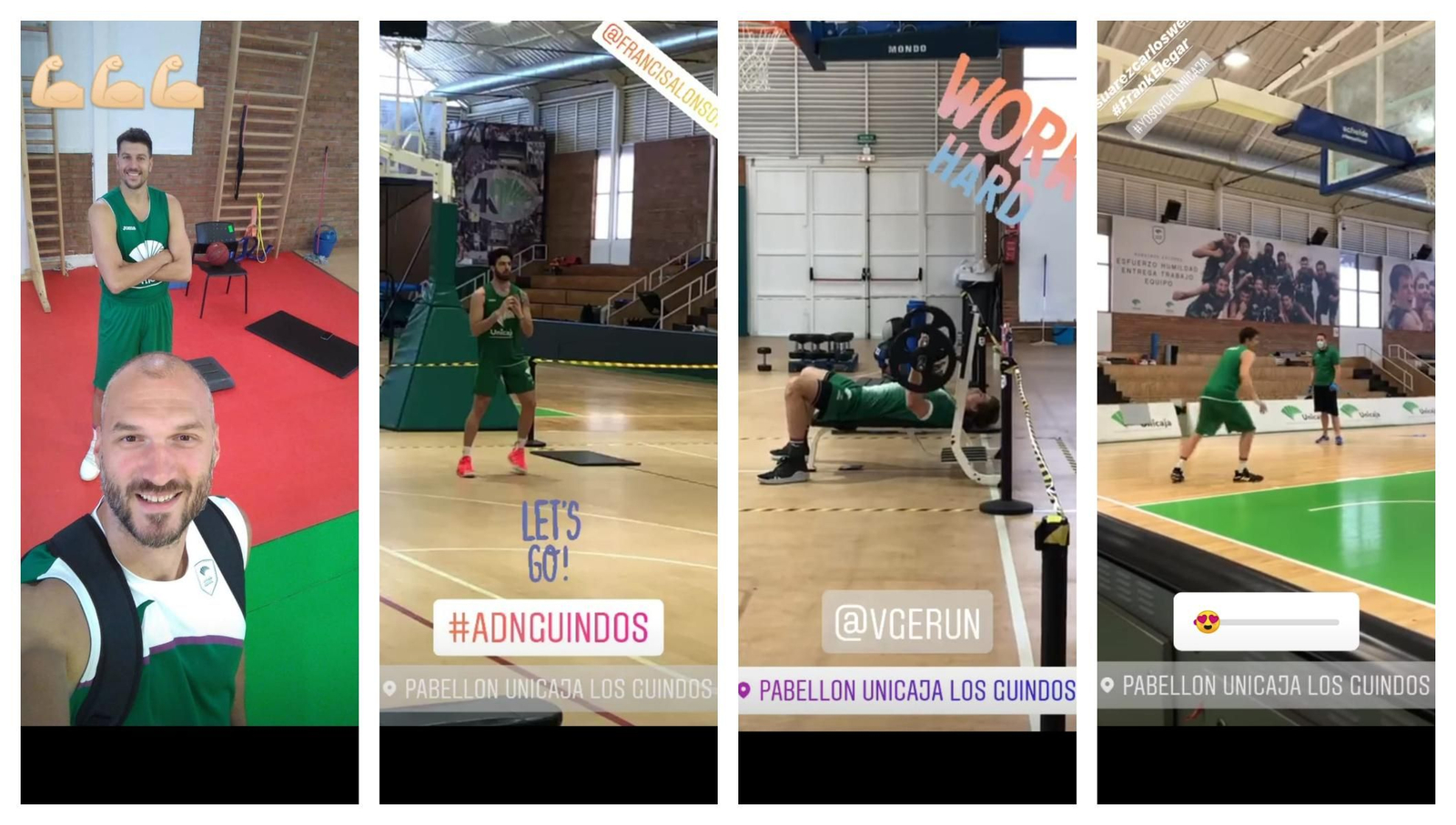 Varios imágenes del día en Los Guindos.