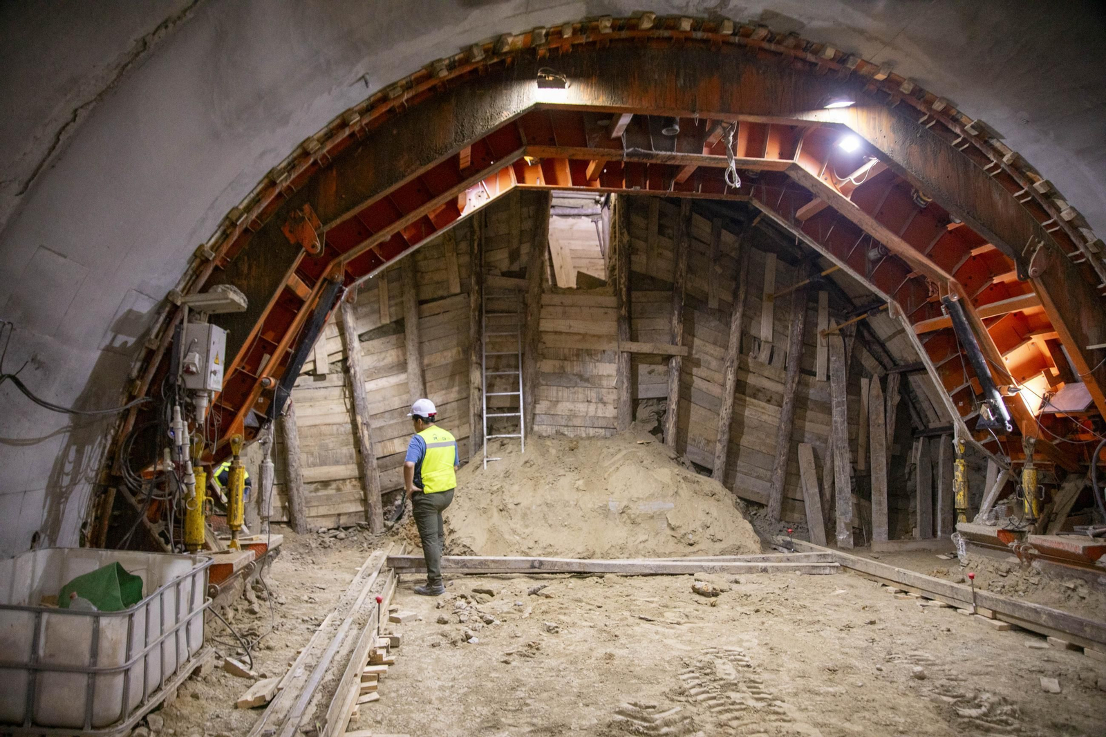 Así avanzan las obras del túnel de Viator del Ave
