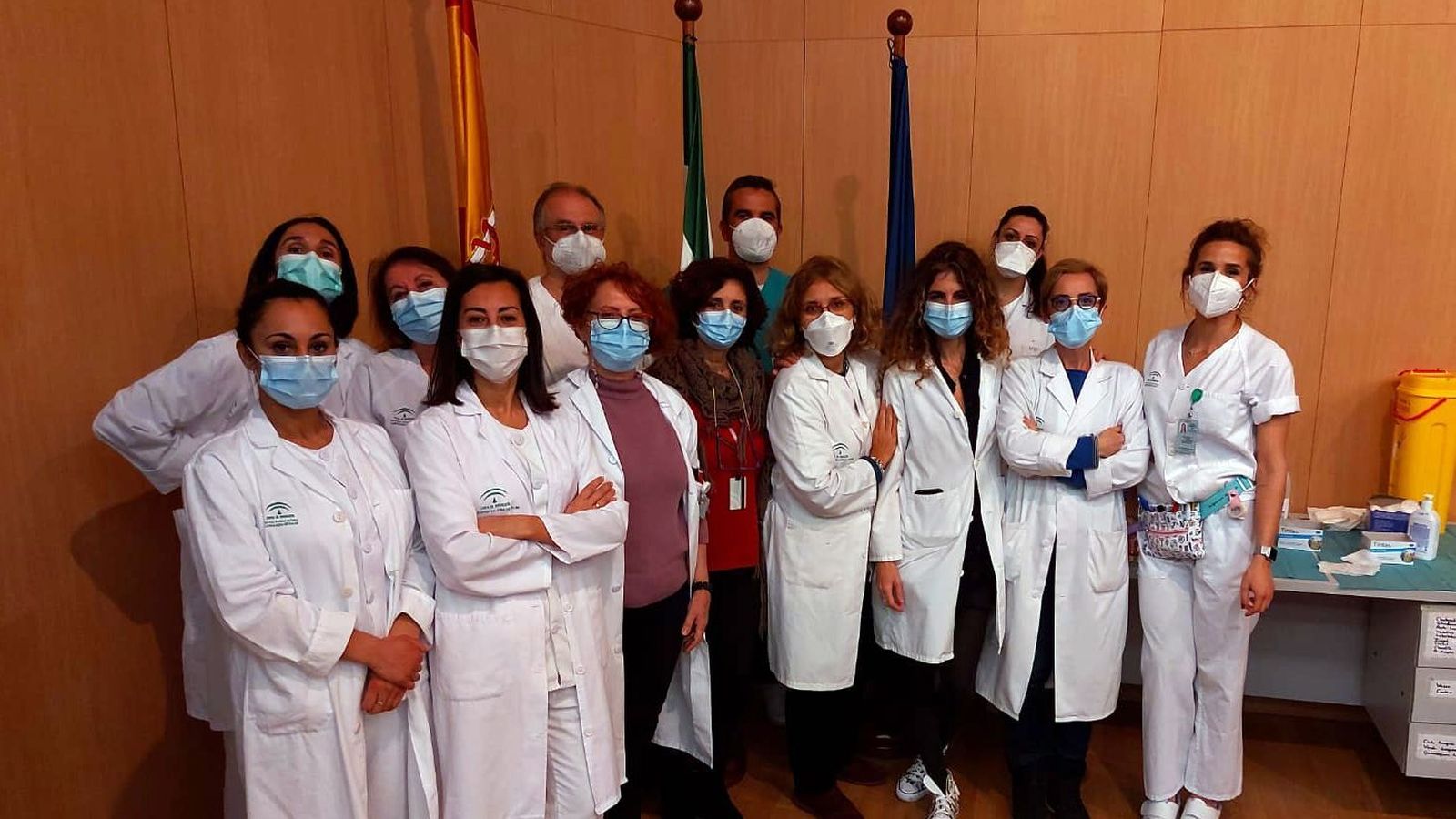 El equipo de profesionales de Medicina Preventiva del Hospital de Valme.