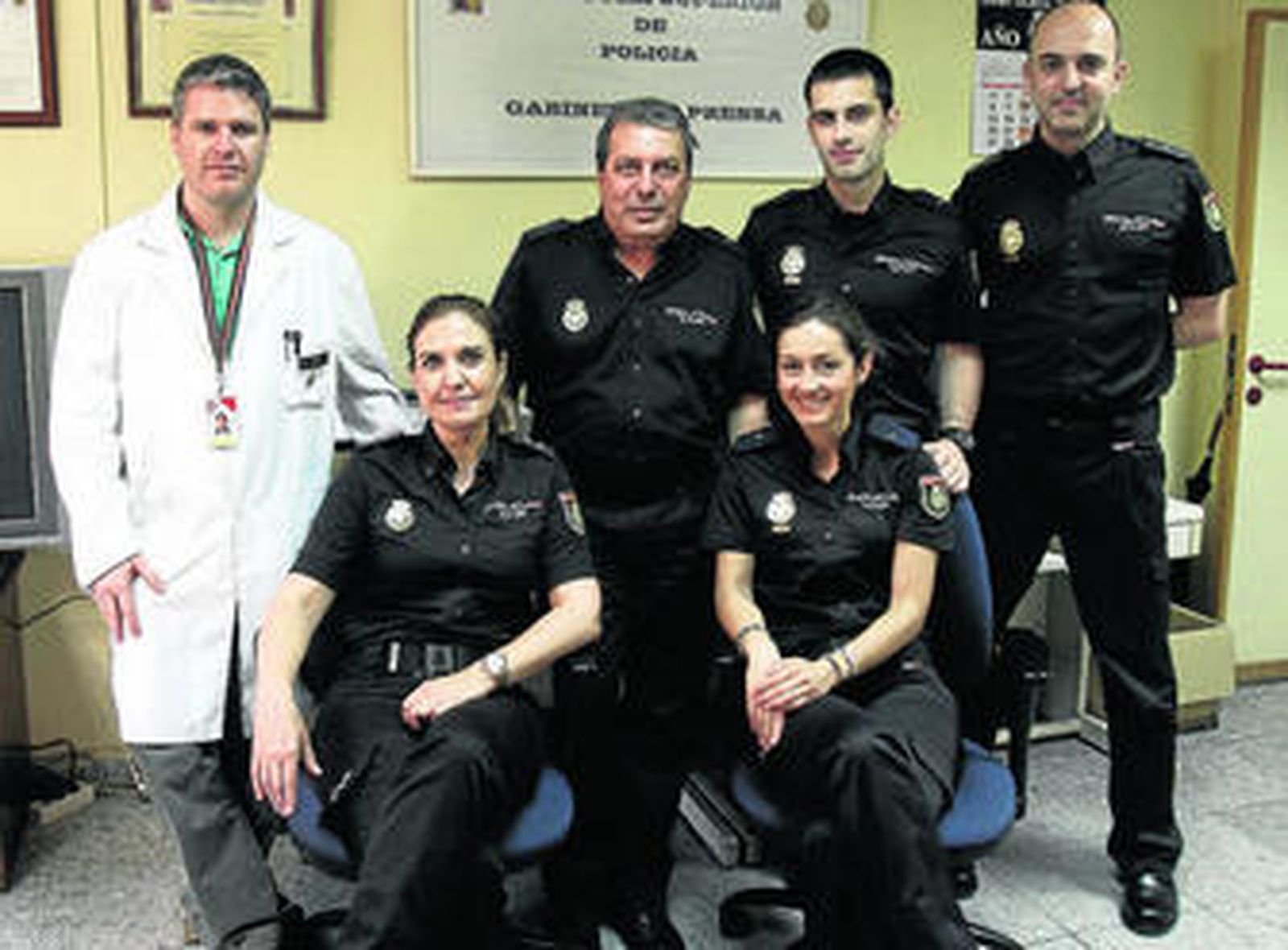 José Antonio Serrano, Ana Cambón, Galindo Pérez, Macarena de la Palma, Juan Martín y David Pérez.