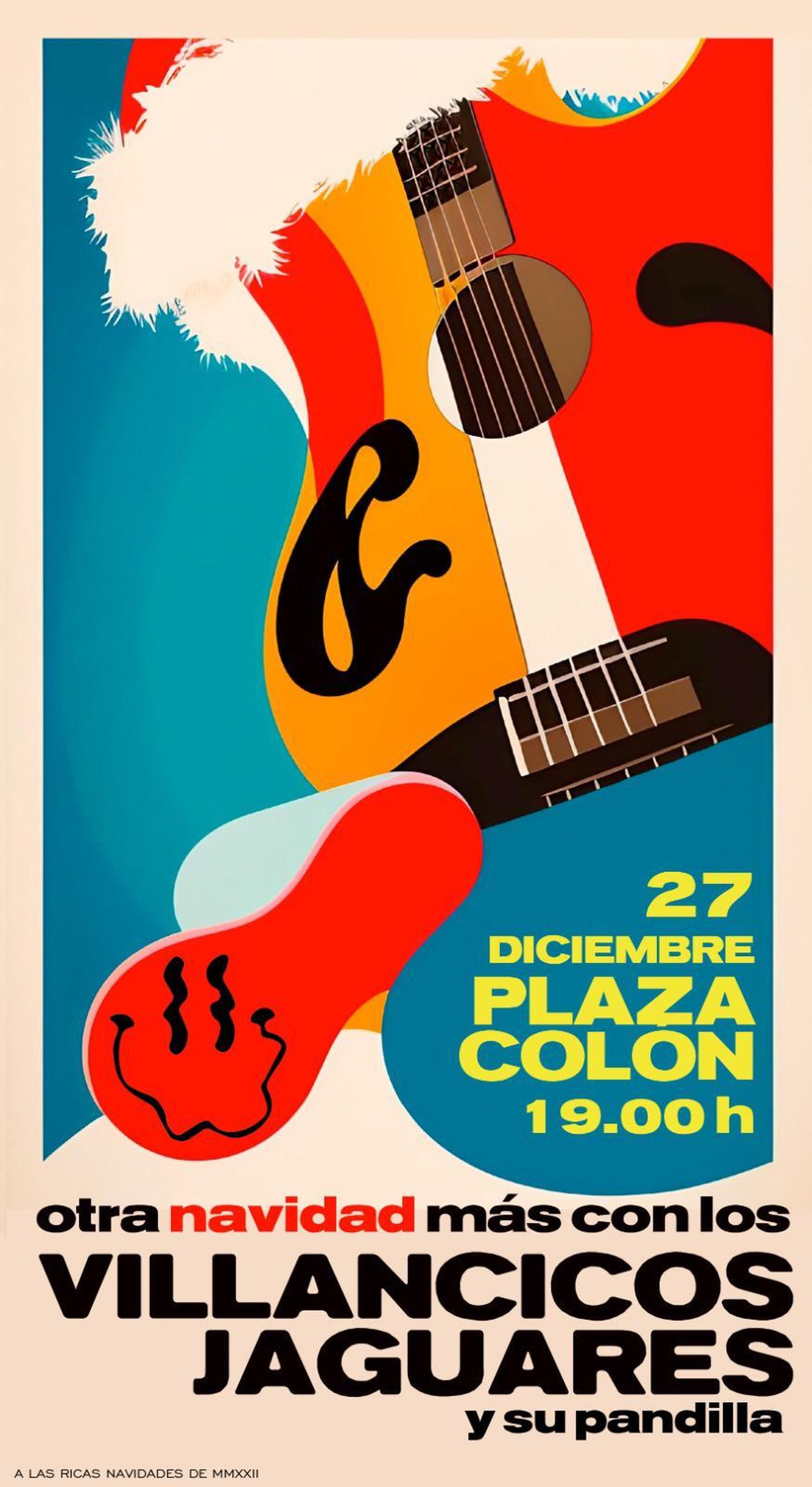 El cartel del evento navideño.