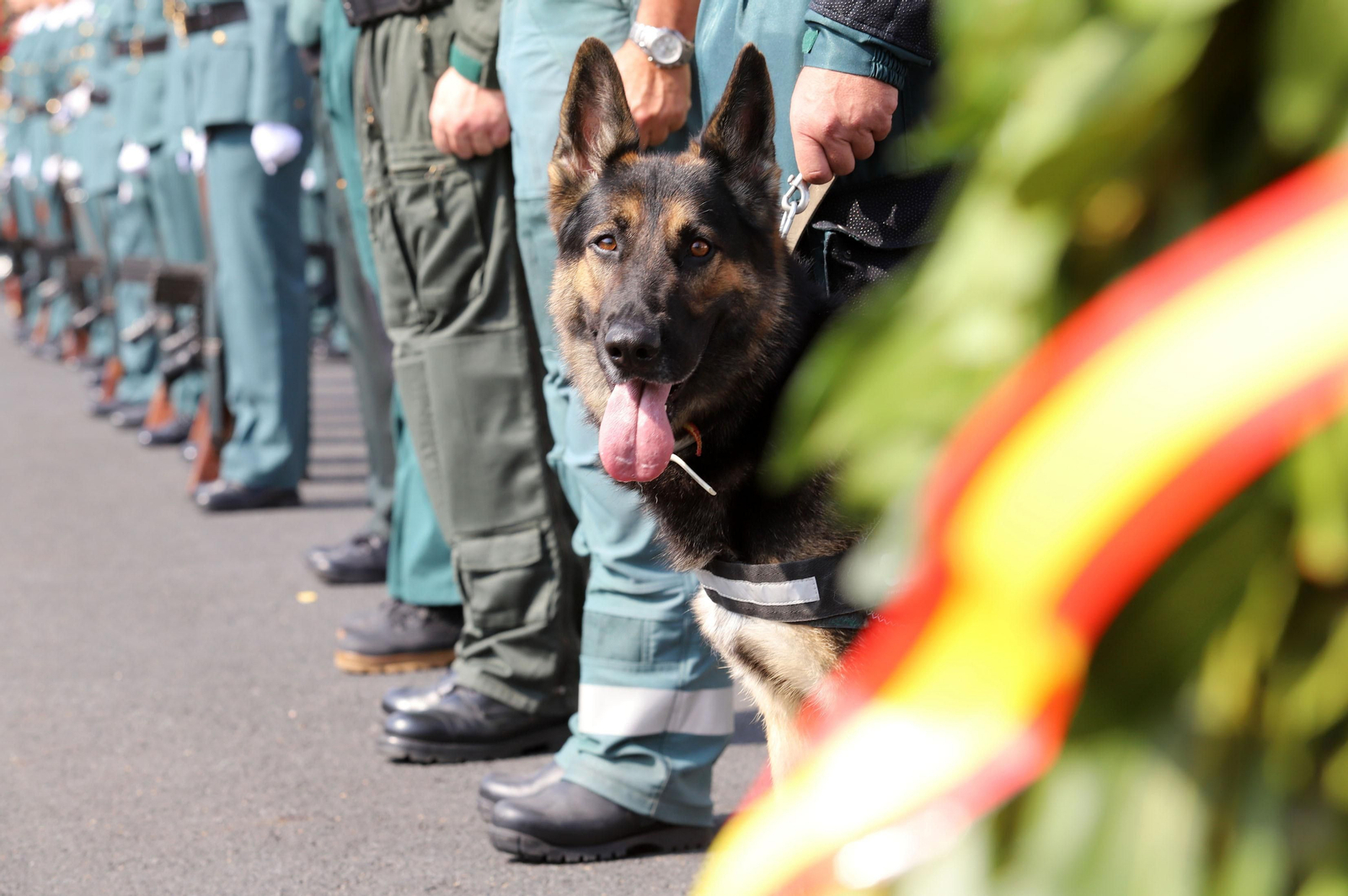 Imágenes de la toma de posesión de Andrés López como coronel jefe de la Comandancia de la Guardia Civil en Huelva