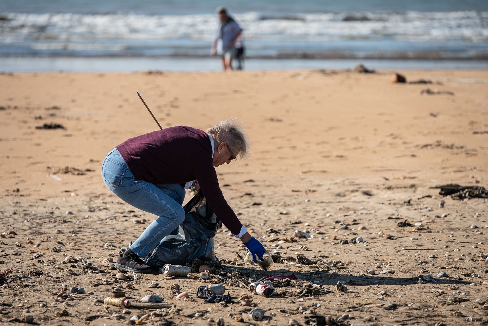 Imágenes de la mañana primaveral del 26 de diciembre en las playas de Huelva