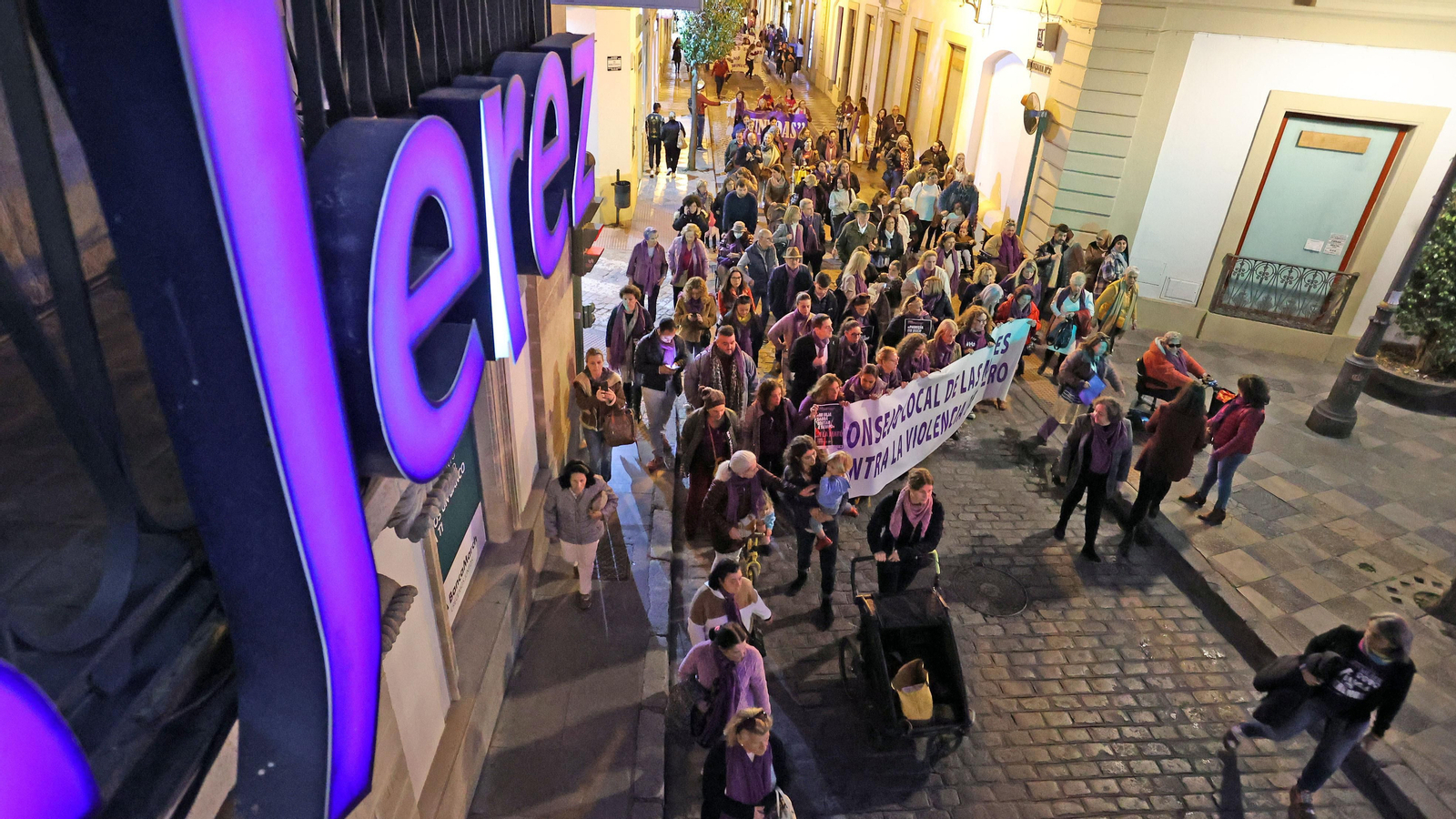 Manifestación en Jerez contra las Violencias Machistas