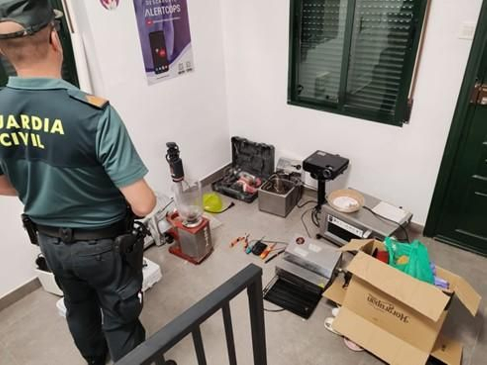 Imagen de los efectos recuperados tras el robo