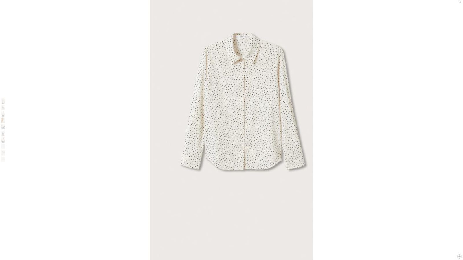 Blusa de lunares de Mango. Blusa de lunares de Mango.