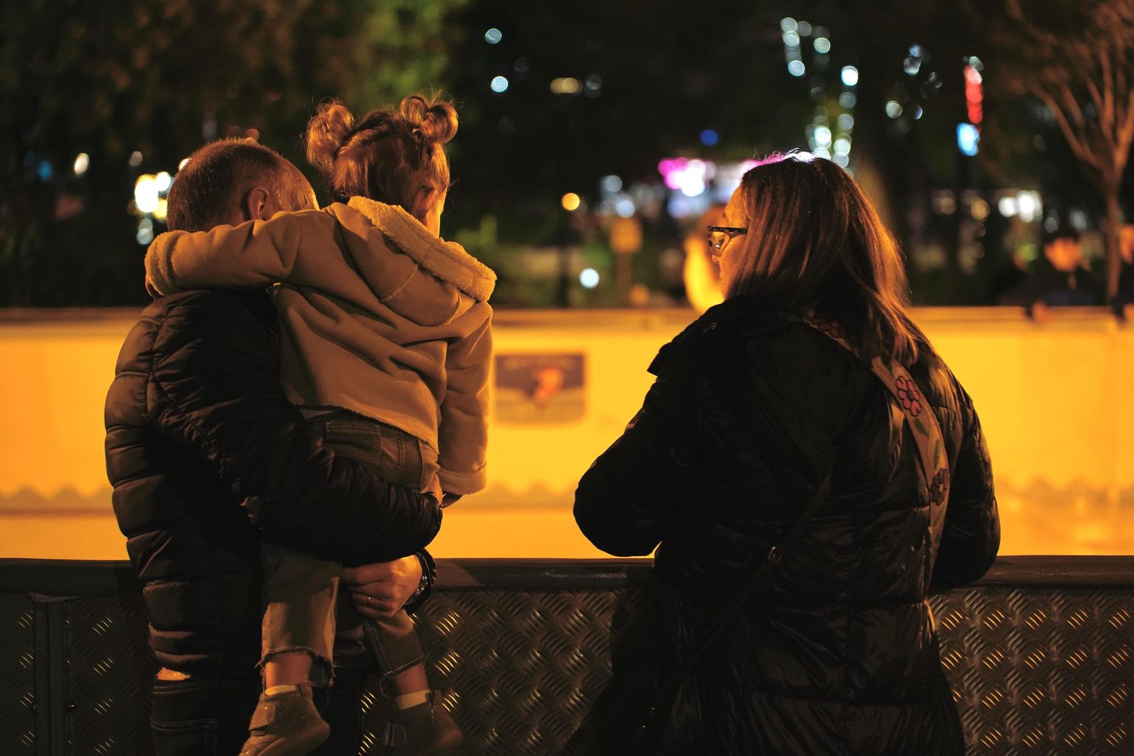 Fotos de la apertura de la pista de patinaje sobre hielo en el Parque María Cristina