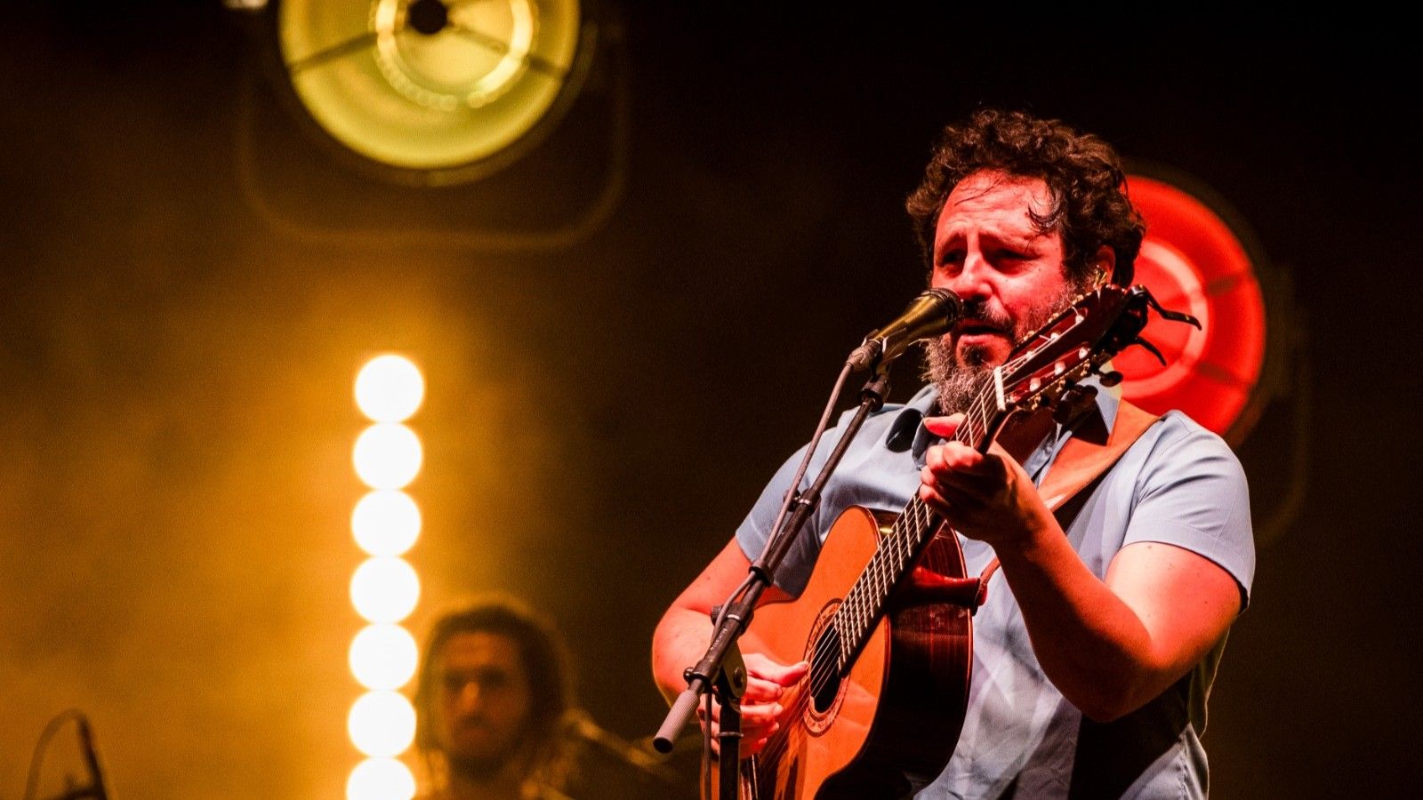 El Kanka, durante el concierto que ofreció en Bahía Sound, en San Fernando