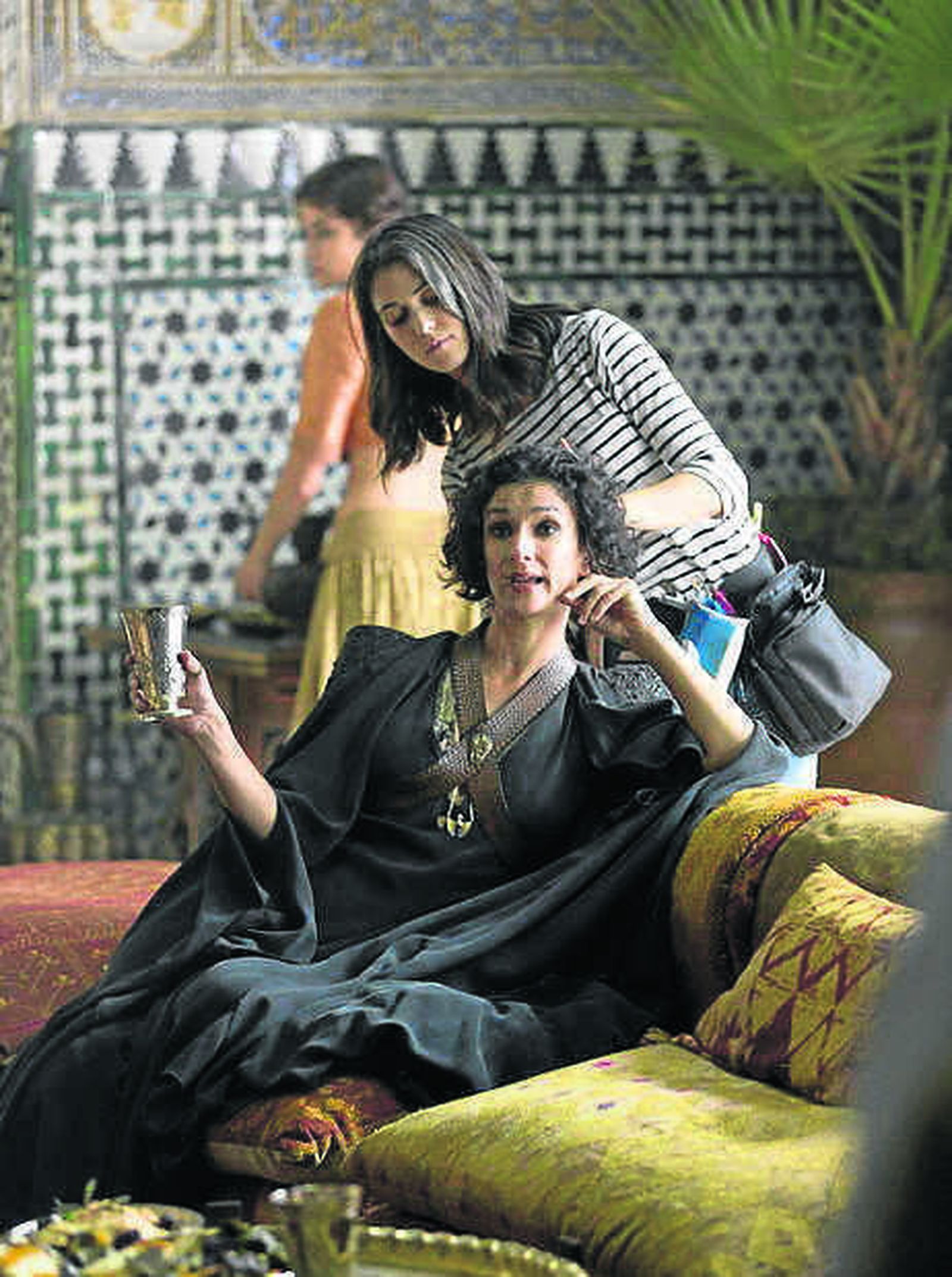 Un momento del rodaje de Juego de tronos en los Reales Alcázares de Sevilla.