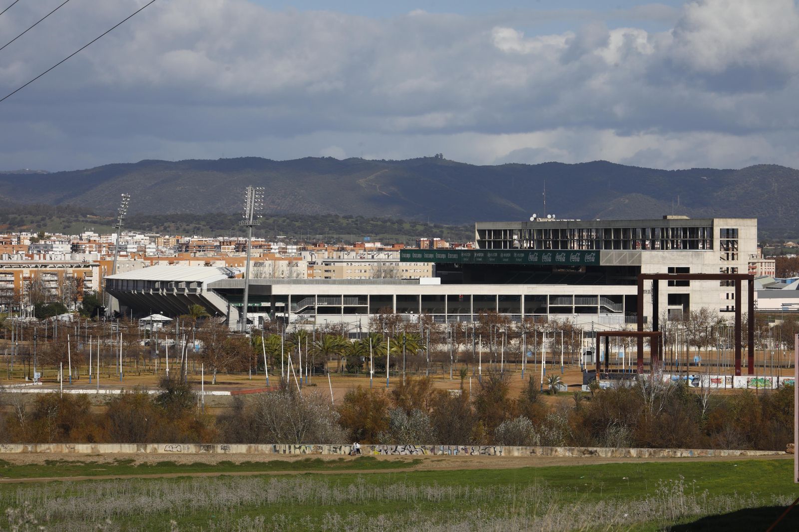Panorámica del estadio Nuevo Arcángel de Córdoba.