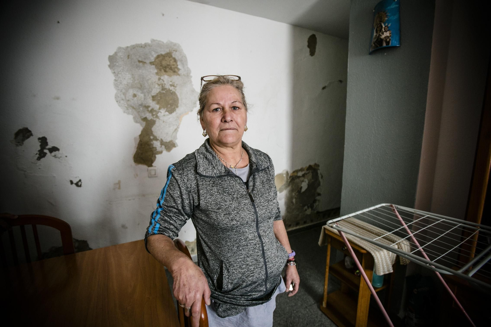 Imágenes del estado de la finca Santa María 17-19 en el Barrio de Santa María.